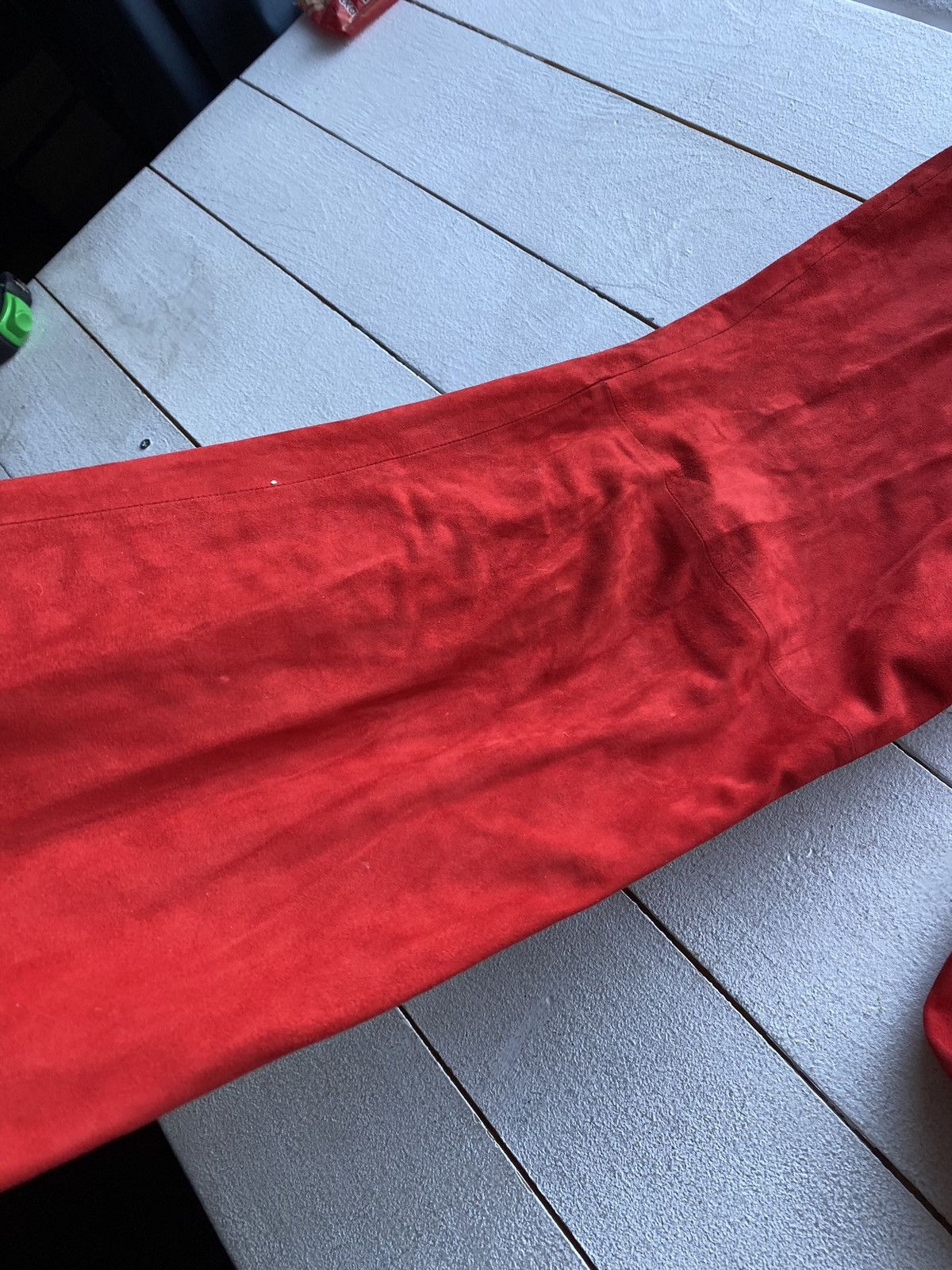 Roberto Cavalli × Vintage 🔥80s Roberto Cavalli Italy Designer Leather Suede 28 Pants Size 28" / US 6 / IT 42 - 18 Thumbnail