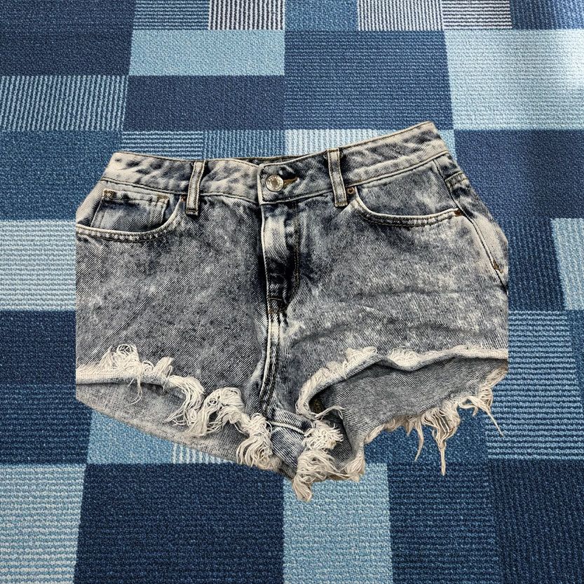Pacsun VINTAGE PacSun Women's 25 Jean Shorts High Rise Festival Cut-off Denim Shorts Size 42" / US 20 - 1 Thumbnail