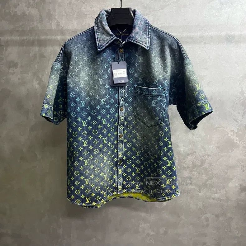 Louis Vuitton Louis Vuitton Blue Letter Logo Jacquard Single Breasted De Size US XS / EU 42 / 0 - 1 Thumbnail