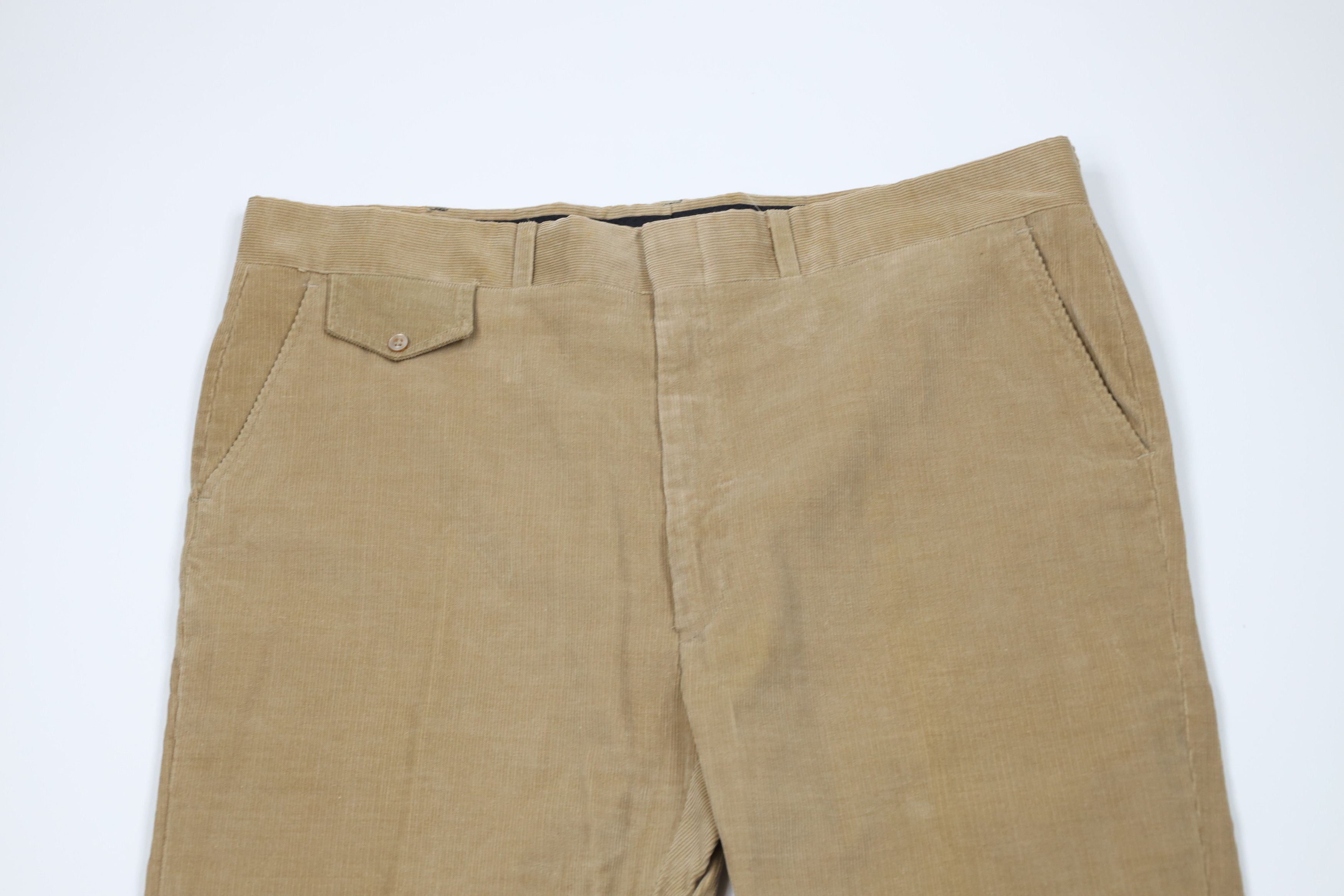 Vintage Vintage 70s Streetwear Corduroy Bell Bottoms Pants Beige USA Size US 42 / EU 58 - 2 Thumbnail
