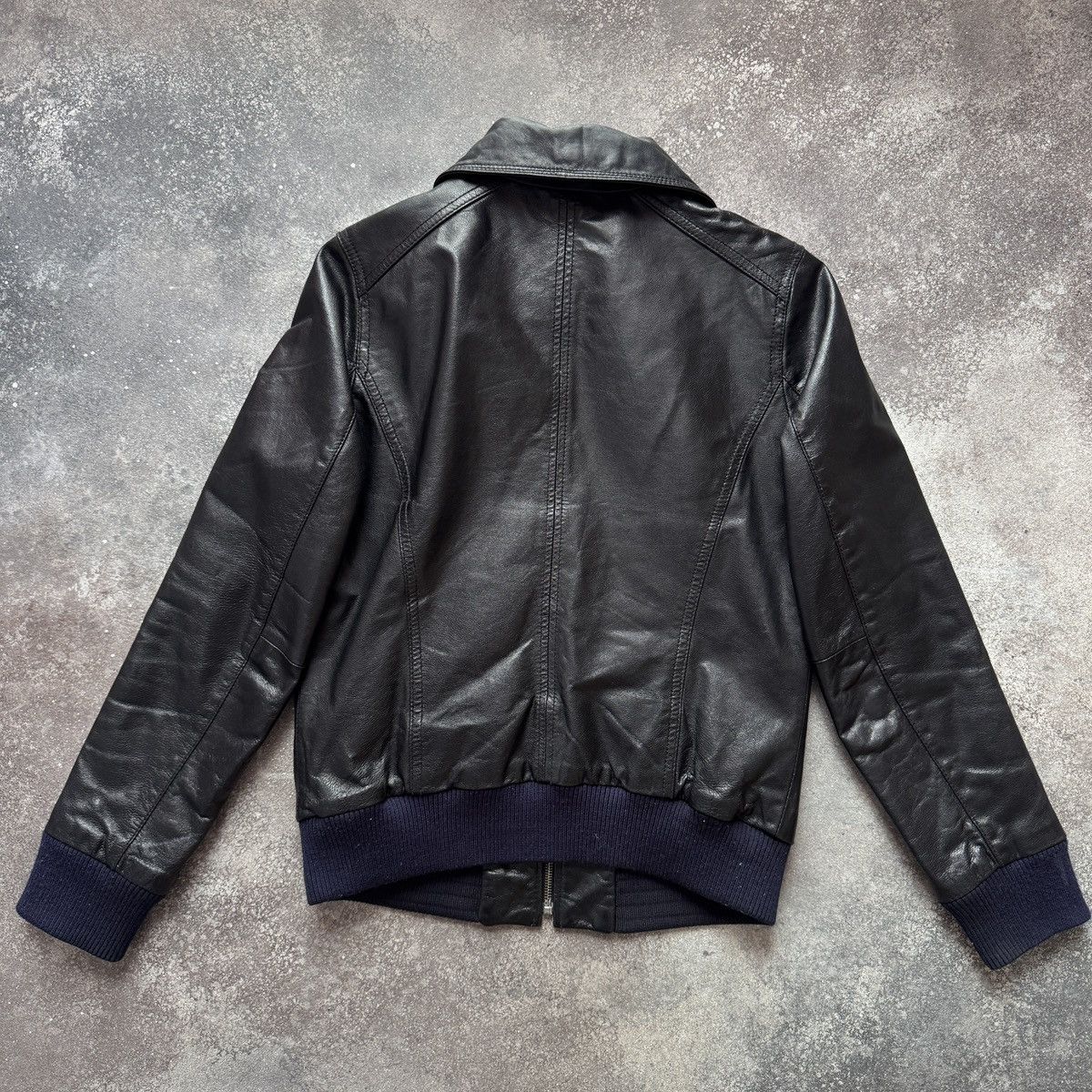 If Six Was Nine Avant Garde Vintage Y2K Multi-pocket Leather Bomber Jacket Size S / US 4 / IT 40 - 4 Thumbnail