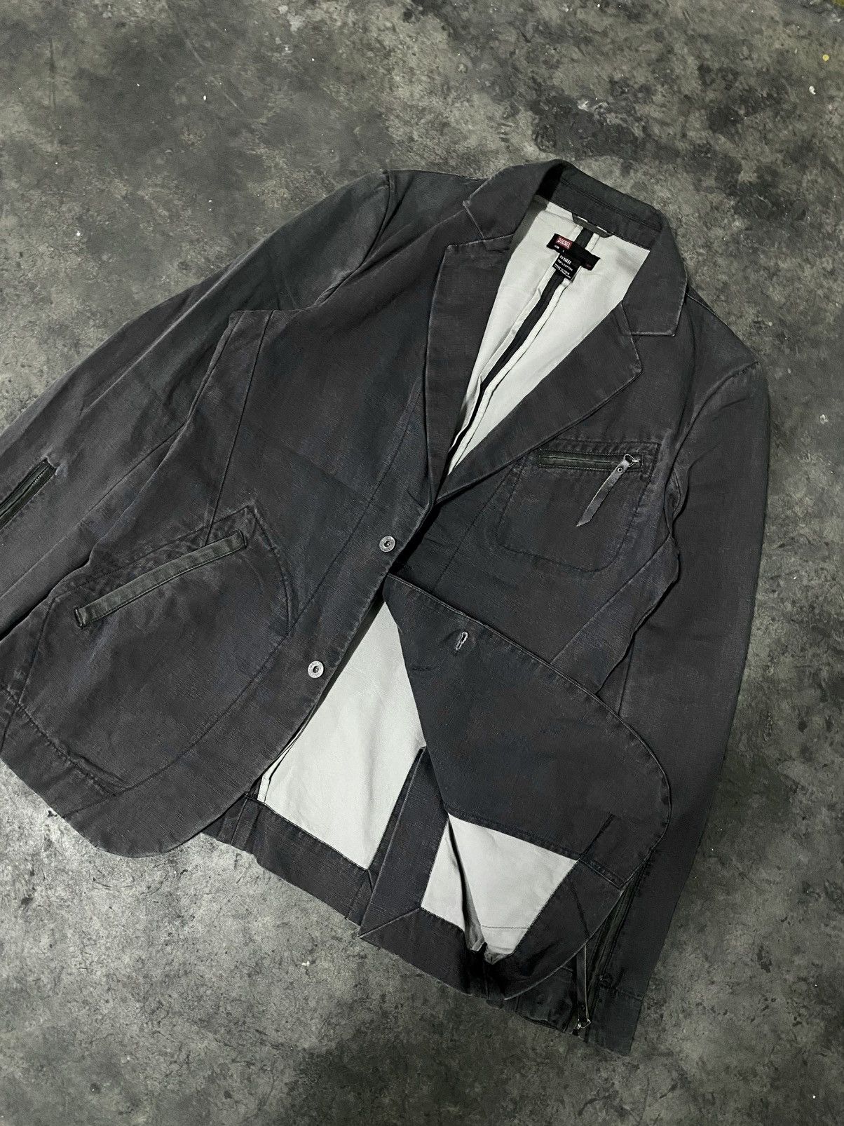 Diesel Vintage Diesel Denim Blazer Jacket Size US L / EU 52-54 / 3 - 5 Thumbnail