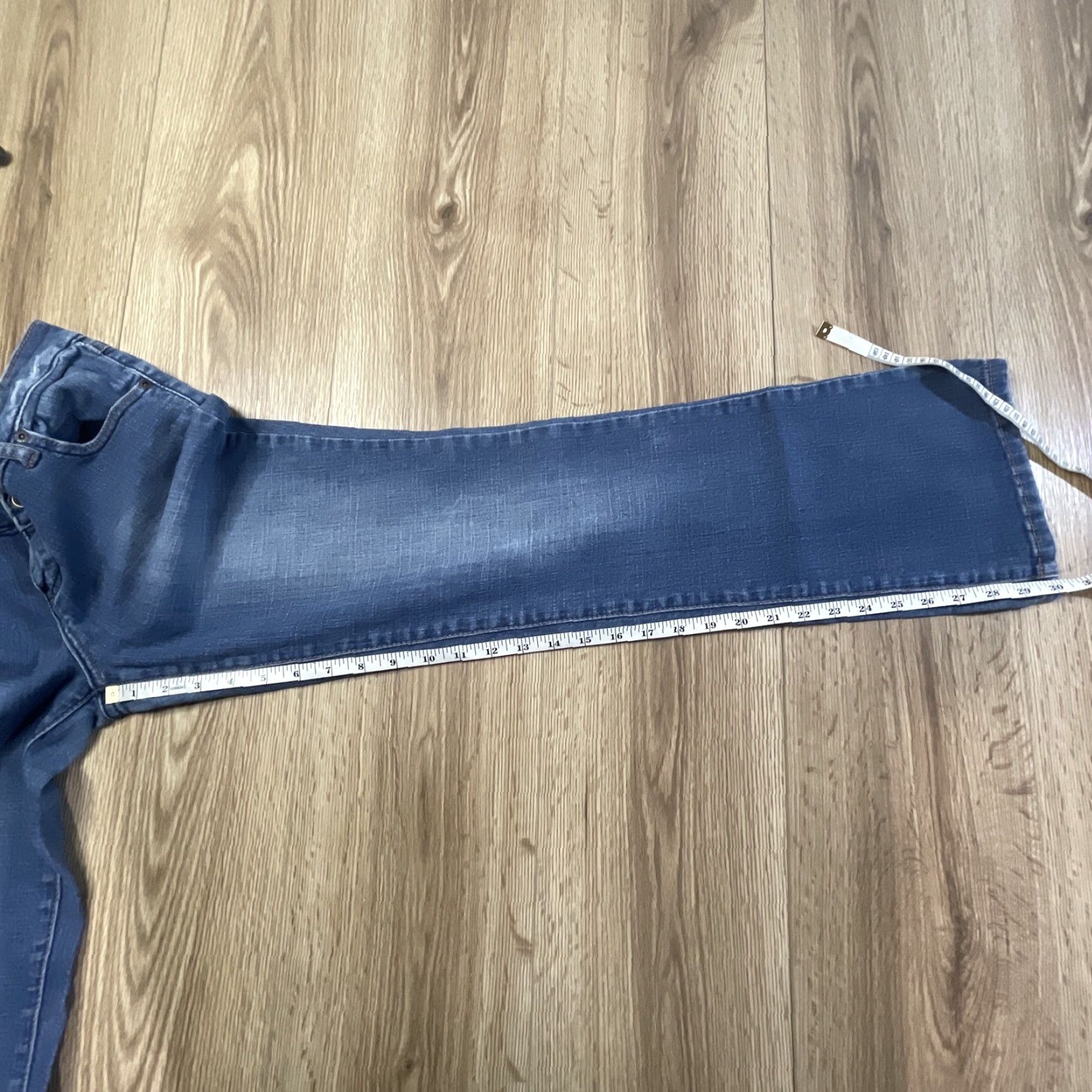 Vintage ZD Zana Di Womens Jeans Size 9 Boot Cut Low Rise Denim Blue Juniors Size 30" / US 8 / IT 44 - 6 Thumbnail
