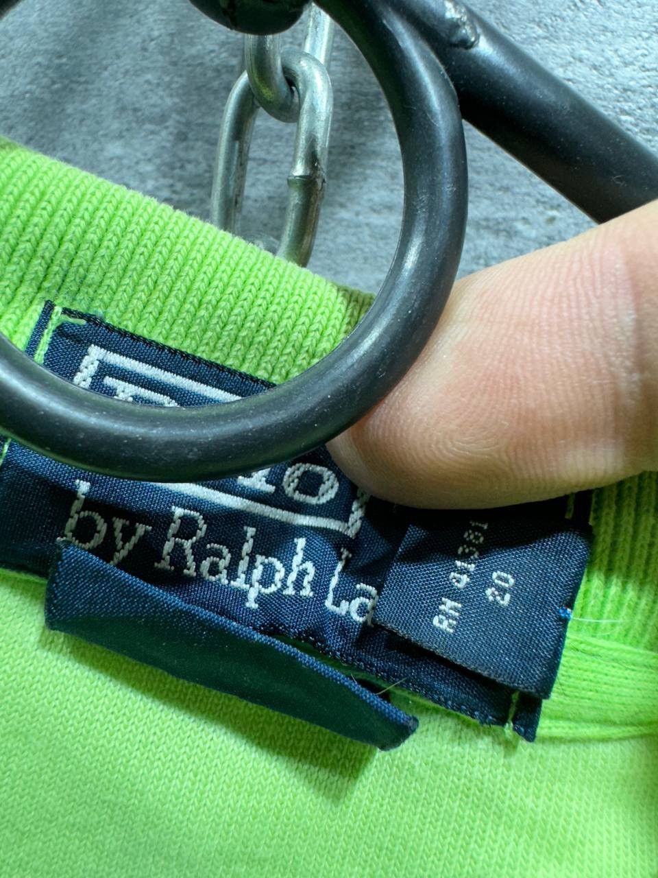 Vintage Polo Ralph Lauren Polo Pile Shirt Fluorescent Green Size US XL / EU 56 / 4 - 9 Thumbnail