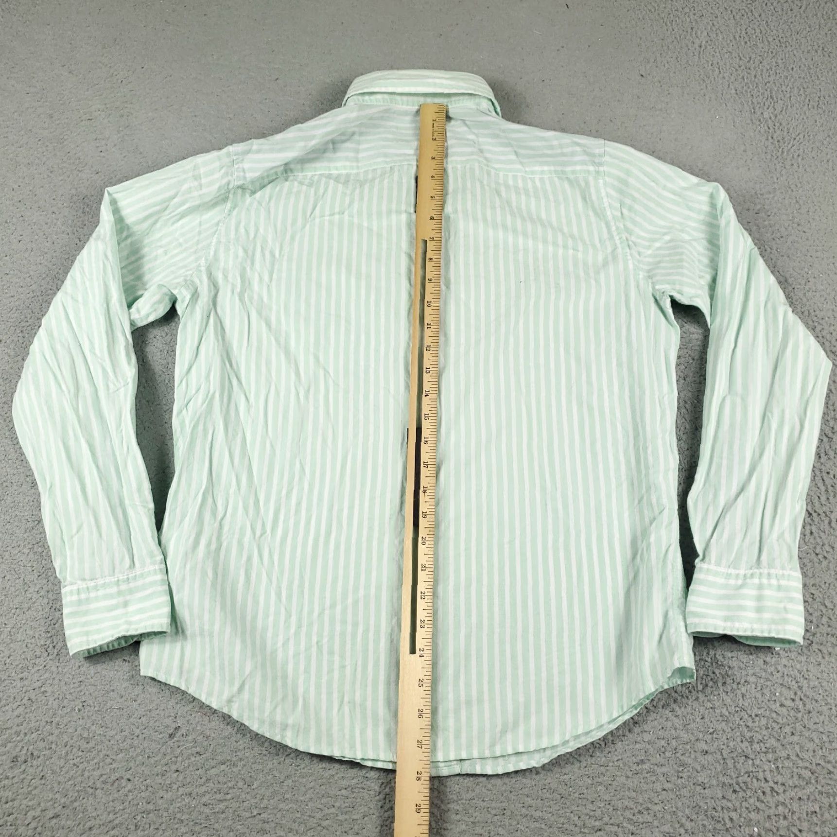 Abercrombie & Fitch VINTAGE Abercrombie & Fitch Shirt Men Medium Green Striped Button-Up Long Sleeve Casual Shirt M Green Modern Preppy Mens Size US M / EU 48-50 / 2 - 3 Thumbnail