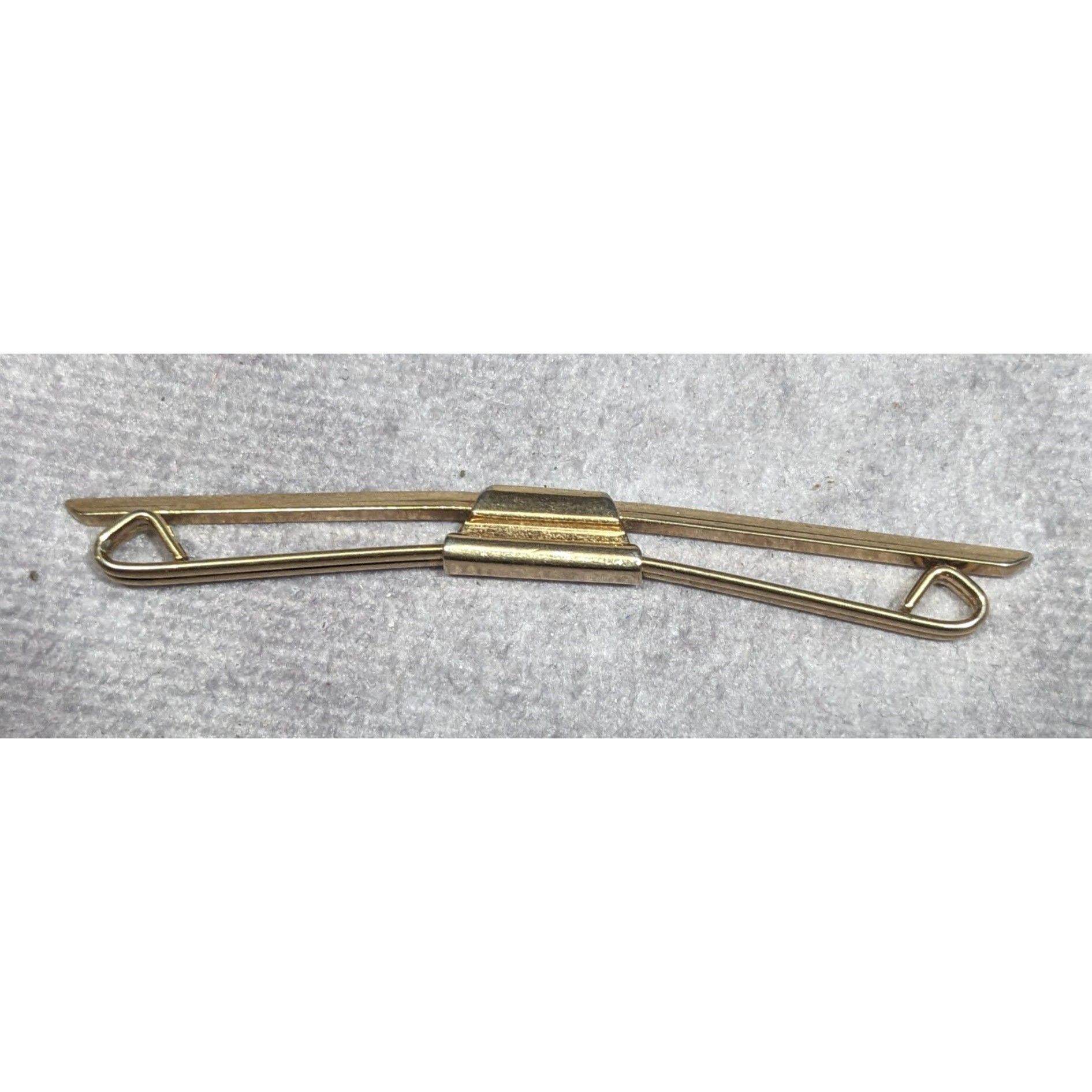 Other Vintage Elegant Slim Gold Tone Collar Bar Size ONE SIZE - 3 Thumbnail