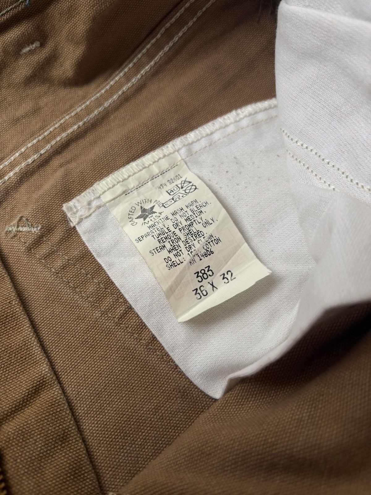 Carhartt vintage 90's work pant carhartt 383 size 36 regular fit Size US 36 / EU 52 - 8 Thumbnail