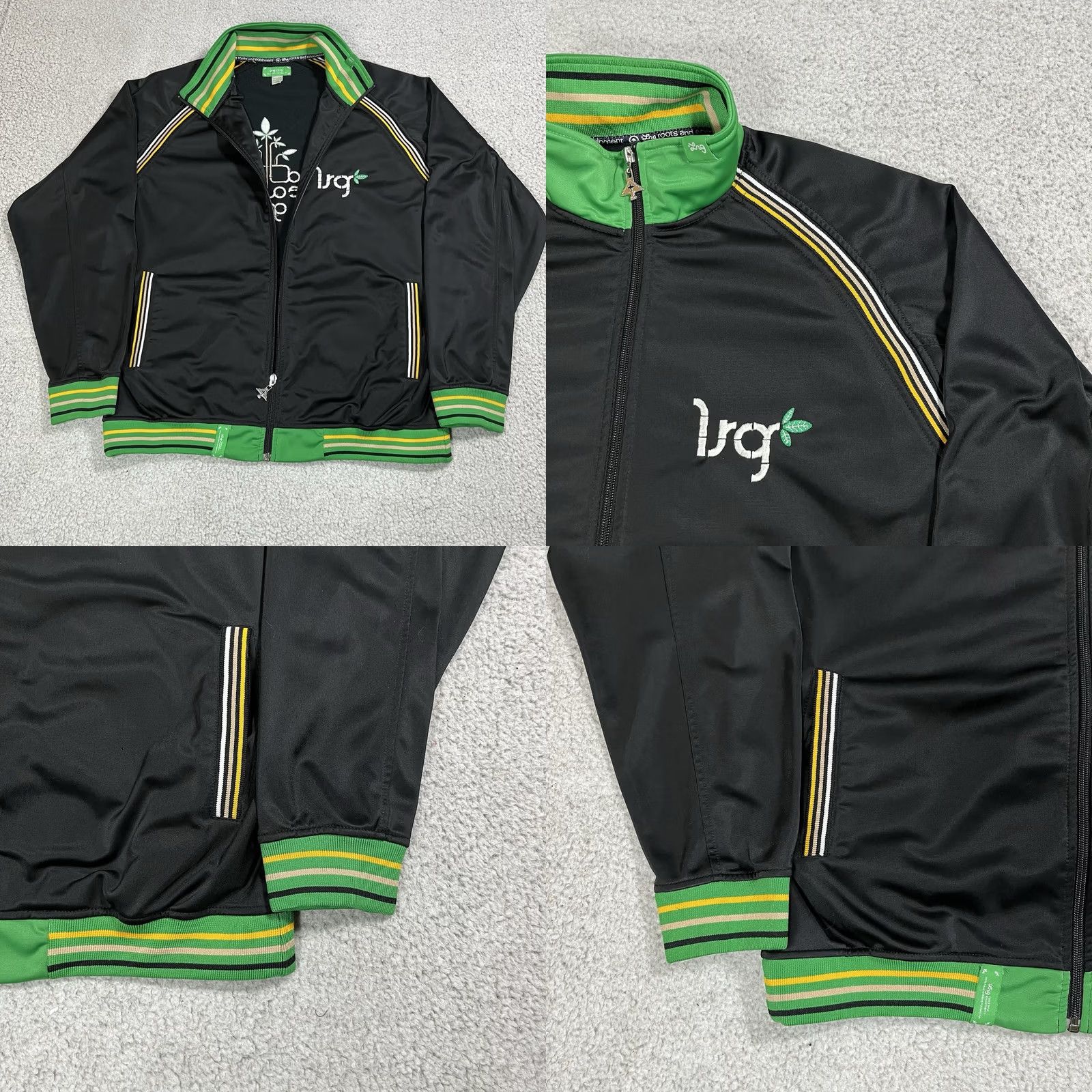 Vintage VINTAGE LRG Jacket Mens Large Track Full Zip Black 90s Hip Hop City Retro Windbreaker Size US L / EU 52-54 / 3 - 8 Thumbnail