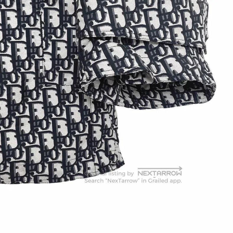 Dior Dior Dark blue logo old flower full print hooded semi-zipp Size XS / US 0-2 / IT 36-38 - 4 Thumbnail