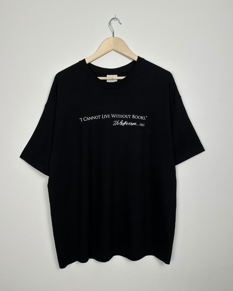 Hanes × Vintage NWT Vintage Thomas Jefferson Book Quote T-Shirt - Size XL Size US XL / EU 56 / 4 - 2 Thumbnail