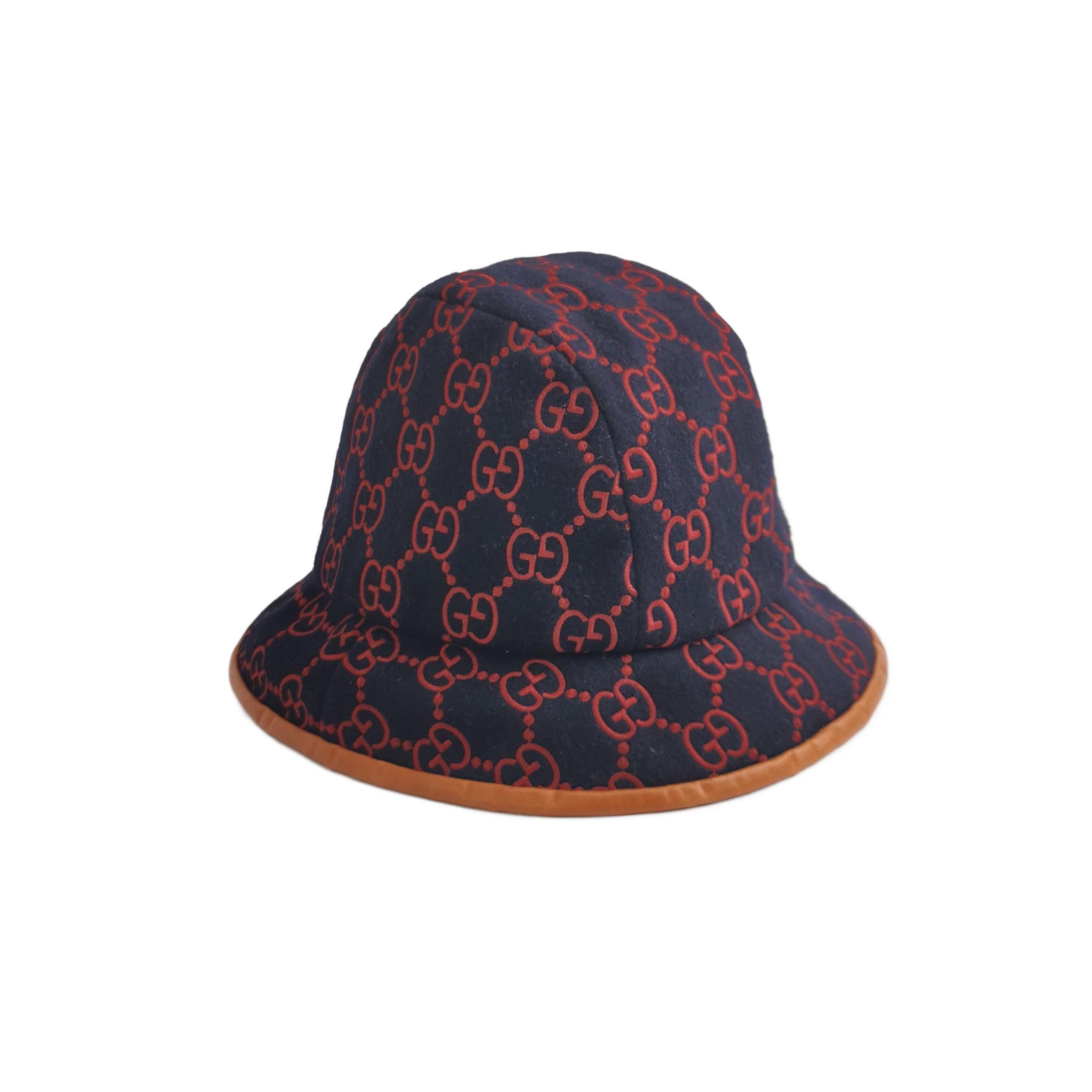 Gucci Gucci GG Logo Wool Blend Bucket Hat Size M Size ONE SIZE - 1 Thumbnail