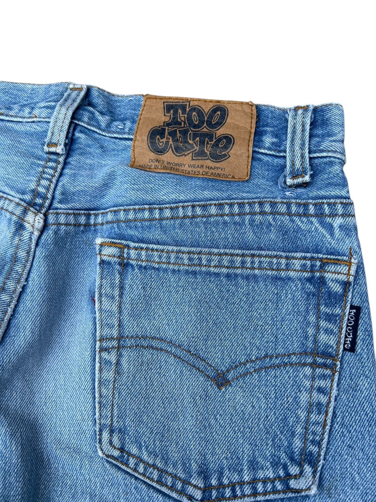 Levi's VTG 1992 Too Cute Disney X Levi’s 501 Patches Denim Jeans Size US 29 - 19 Thumbnail