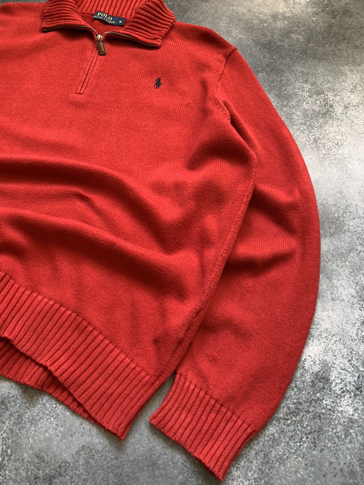 Polo Ralph Lauren × Vintage Vintage Polo Ralph Lauren Zip 1/4 Sweater Old Money Y2K Size US XL / EU 56 / 4 - 3 Thumbnail