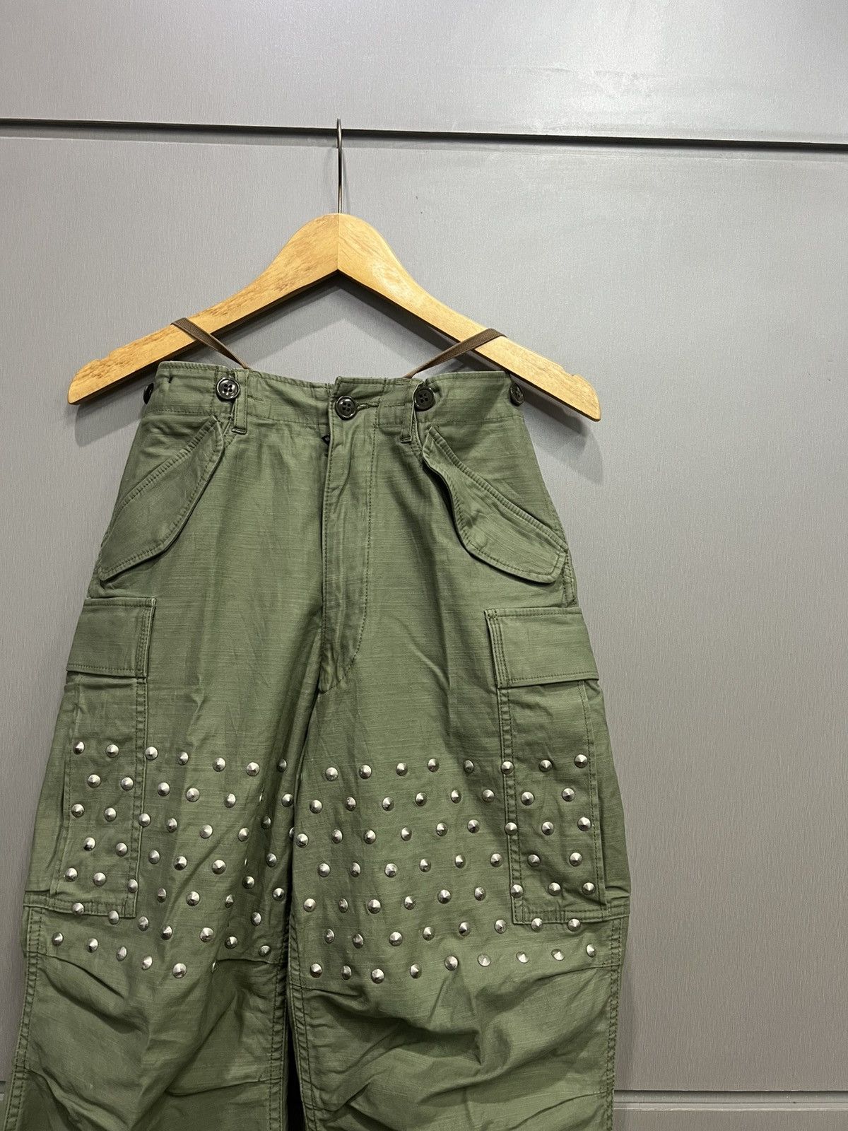 Junya Watanabe SS17 Junya Watanabe Comme Des Garcons Studded Cargo Pants Size US 28 / EU 44 - 5 Thumbnail