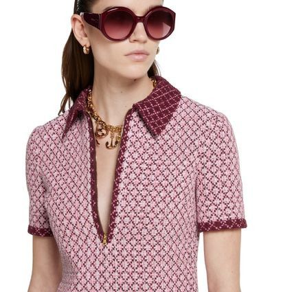Gucci o1loc1c0226 826532 Diamond Cotton Boucle Dress in Pink Size XS / US 0-2 / IT 36-38 - 4 Thumbnail