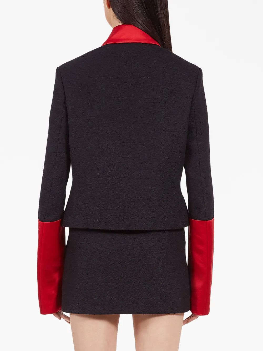 Salvatore Ferragamo o1y0326 Jacket in Black/Red Size S / US 4 / IT 40 - 4 Thumbnail
