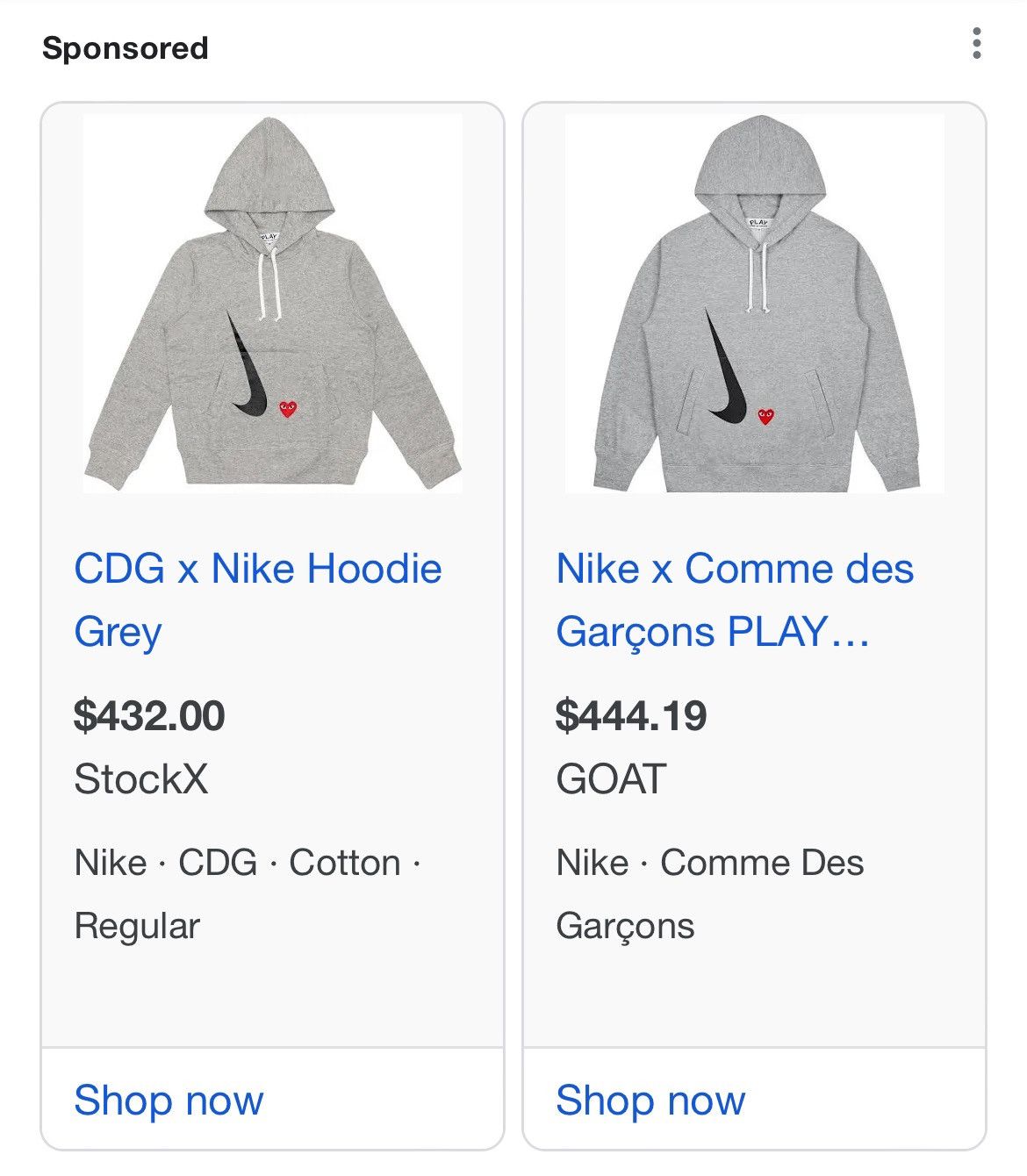 Japanese Brand Nike x Comme des Garçons PLAY Hoodie Size US M / EU 48-50 / 2 - 11 Thumbnail