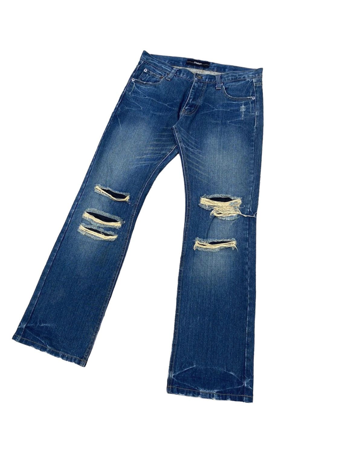 Japanese Brand Vintage Limited Flare Distressed Pant Size US 32 / EU 48 - 2 Thumbnail