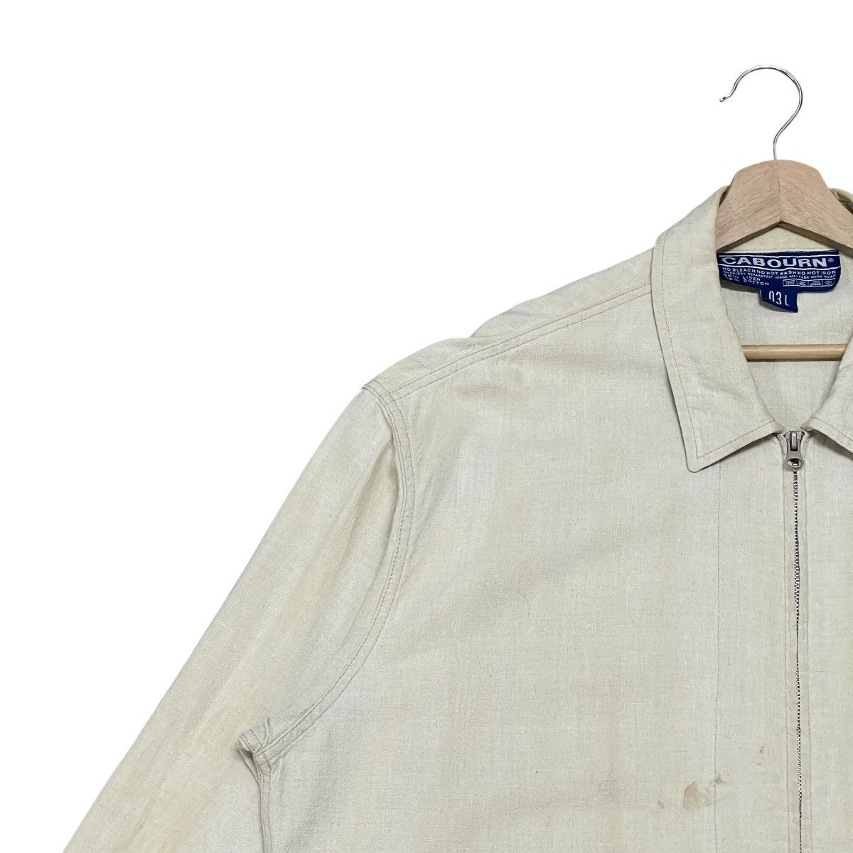 Nigel Cabourn Vintage Nigel Cabourn 80’s Linen Cotton Work Chore Jacket Size US XXL / EU 58 / 5 - 5 Thumbnail