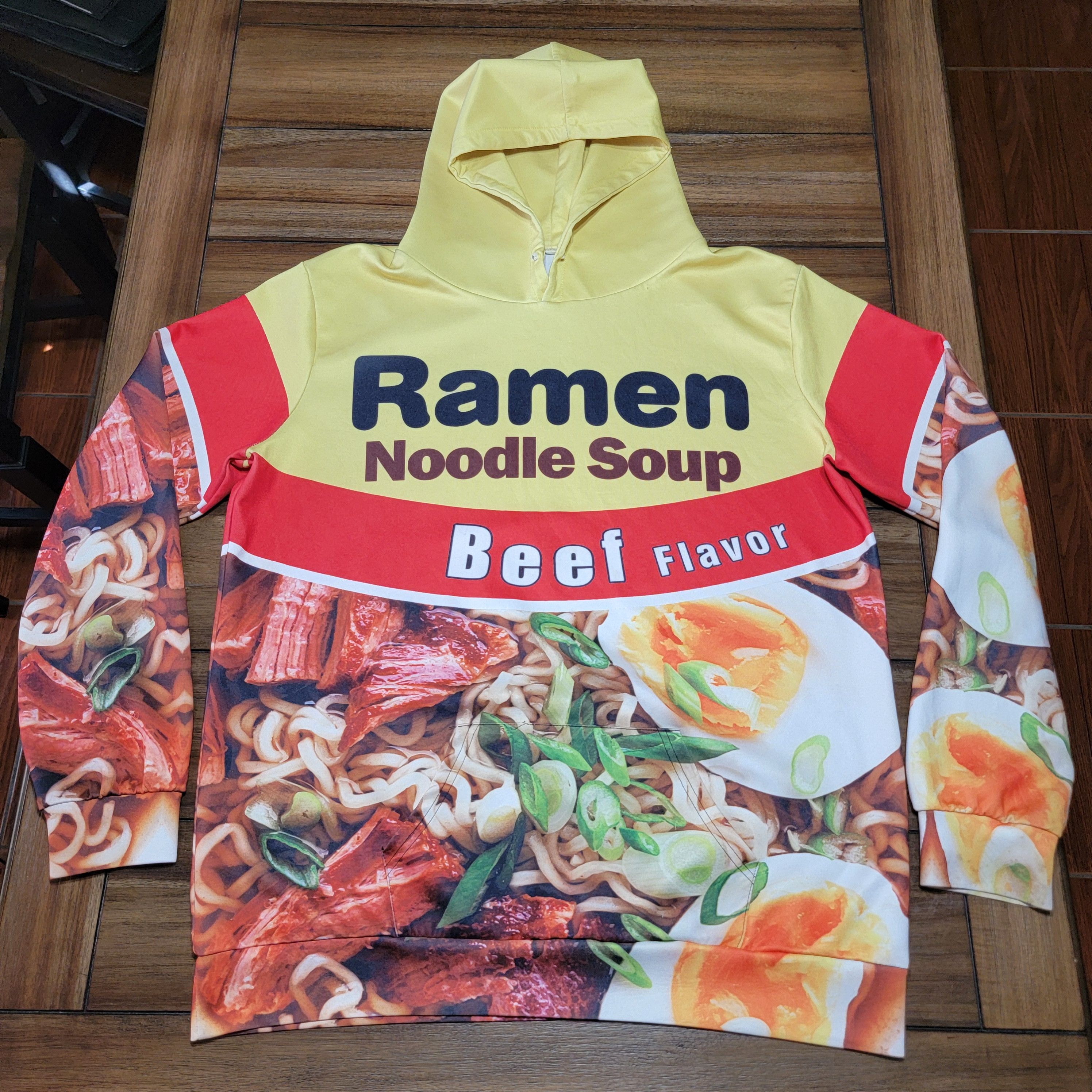 Other Ramen Noodle Soup LS Pullover Unisex Hoodie Beef Flavor Grailed