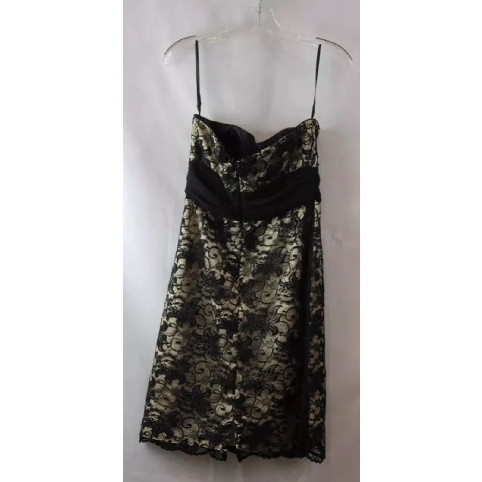 White House Black Market White House Black Market Dress Floral Lace Strapless Knee Length Size 6 Womens Size M / US 6-8 / IT 42-44 - 2 Thumbnail