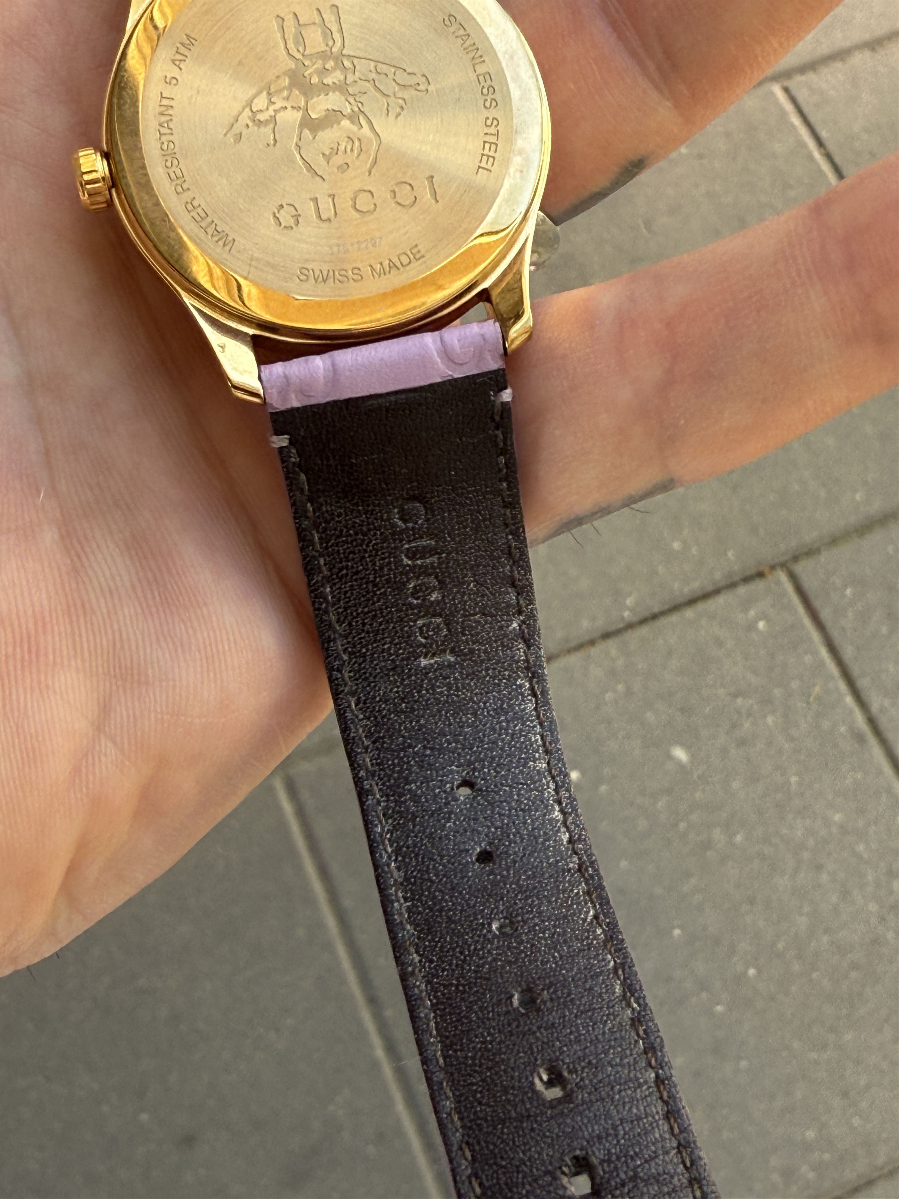 Gucci Gucci Women's G-Timeless Watch pink 38mm Leather Quartz Size ONE SIZE - 10 Thumbnail