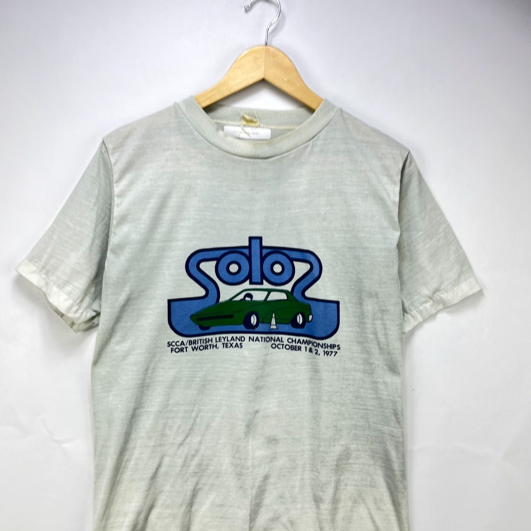 Vintage VINTAGE Car T Shirt Large L White Texas Fort Worth Olo Single Stitch 1970s Racing Men Shirts Size US L / EU 52-54 / 3 - 2 Thumbnail