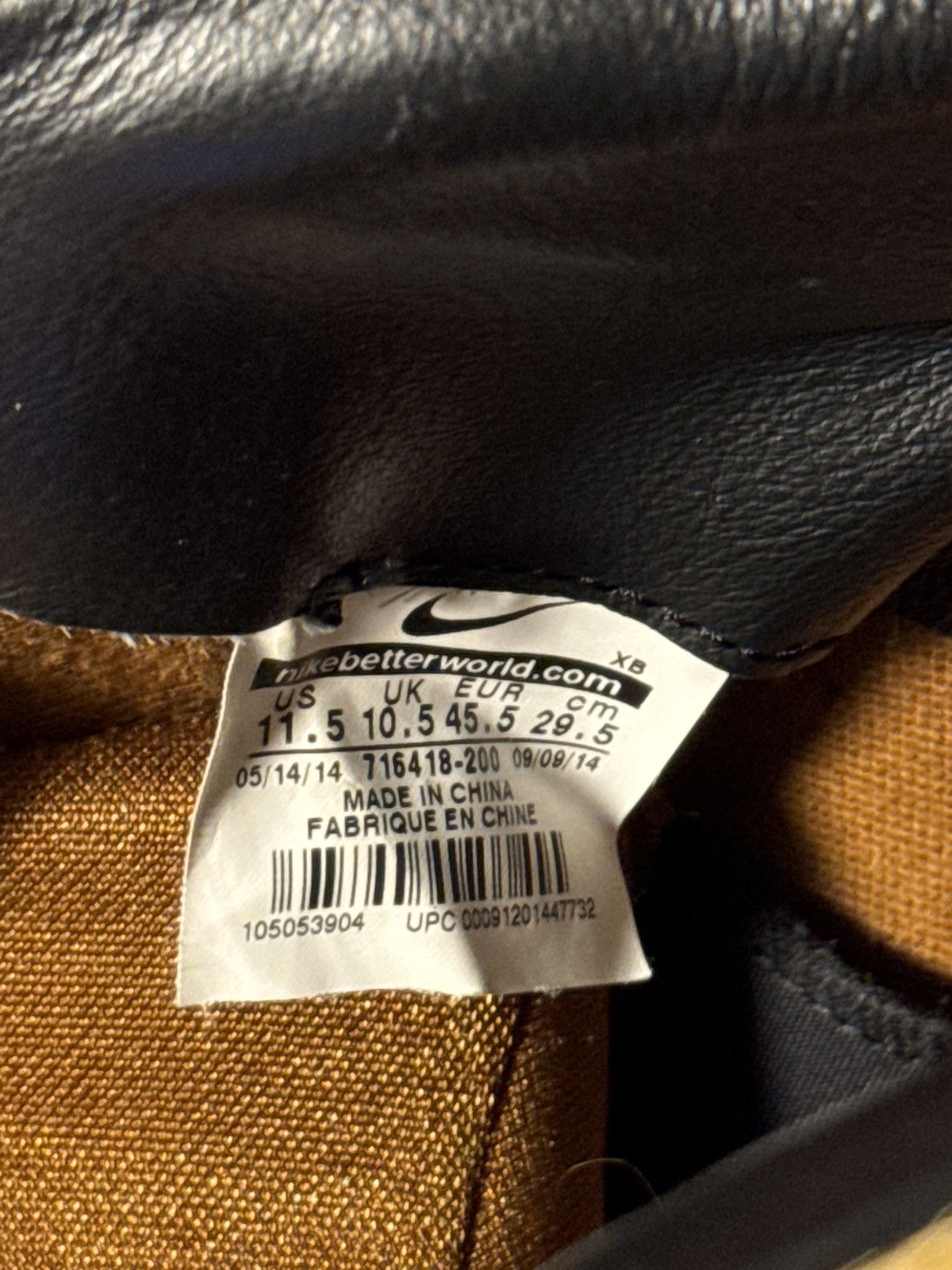 Nike Nike Lebron XII NSW Lifestyle ‘Lions Mane’ Size US 11.5 / EU 44-45 - 7 Thumbnail