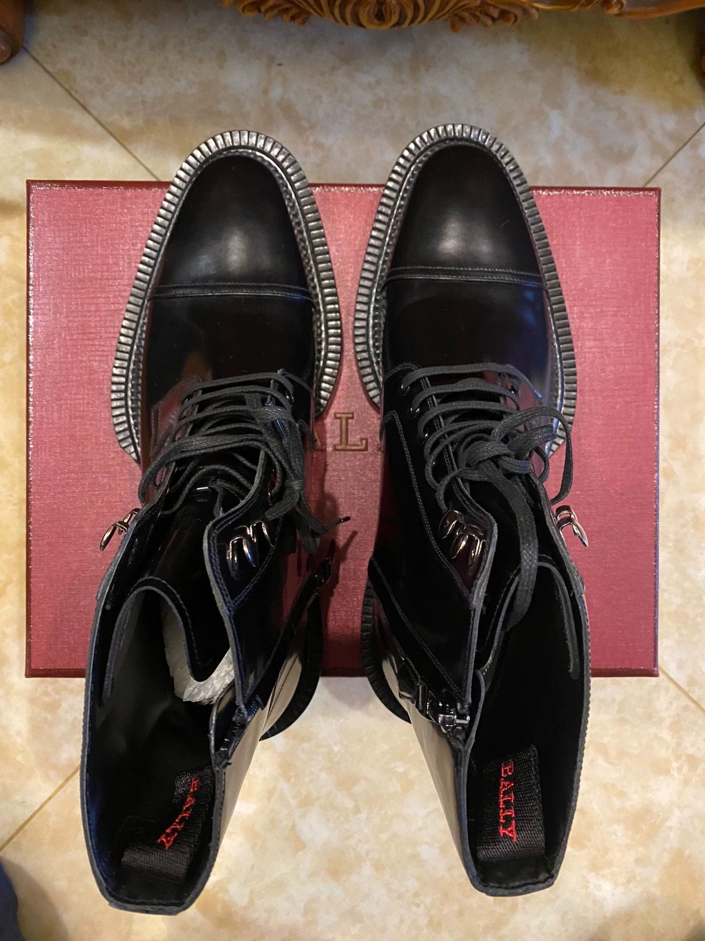 Bally BALLY SWISS MADE Hightop Leather Boots 7 Wide Band Size US 8 / EU 41 - 6 Thumbnail