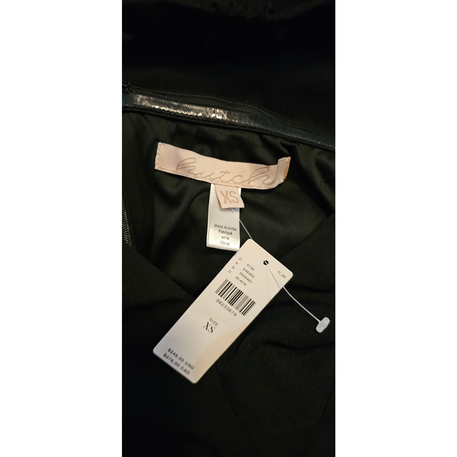 Anthropologie NWT Hutch Plunge Halter Fringe Knit Midi Dress $248 XS Black Size XS / US 0-2 / IT 36-38 - 5 Thumbnail