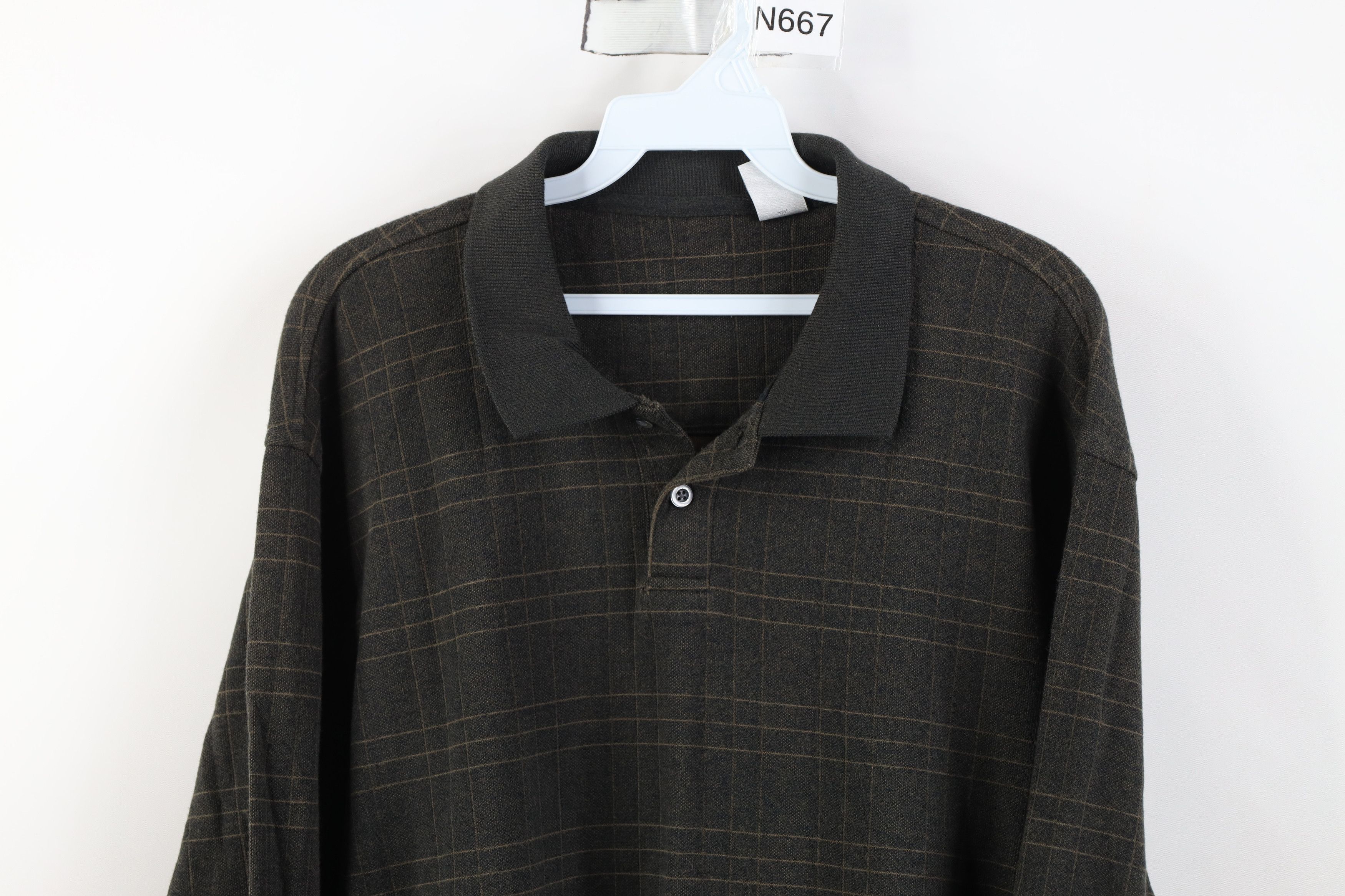 Vintage Vintage 90s Y2K Streetwear Knit Long Sleeve Rugby Polo Shirt Size US XL / EU 56 / 4 - 2 Thumbnail