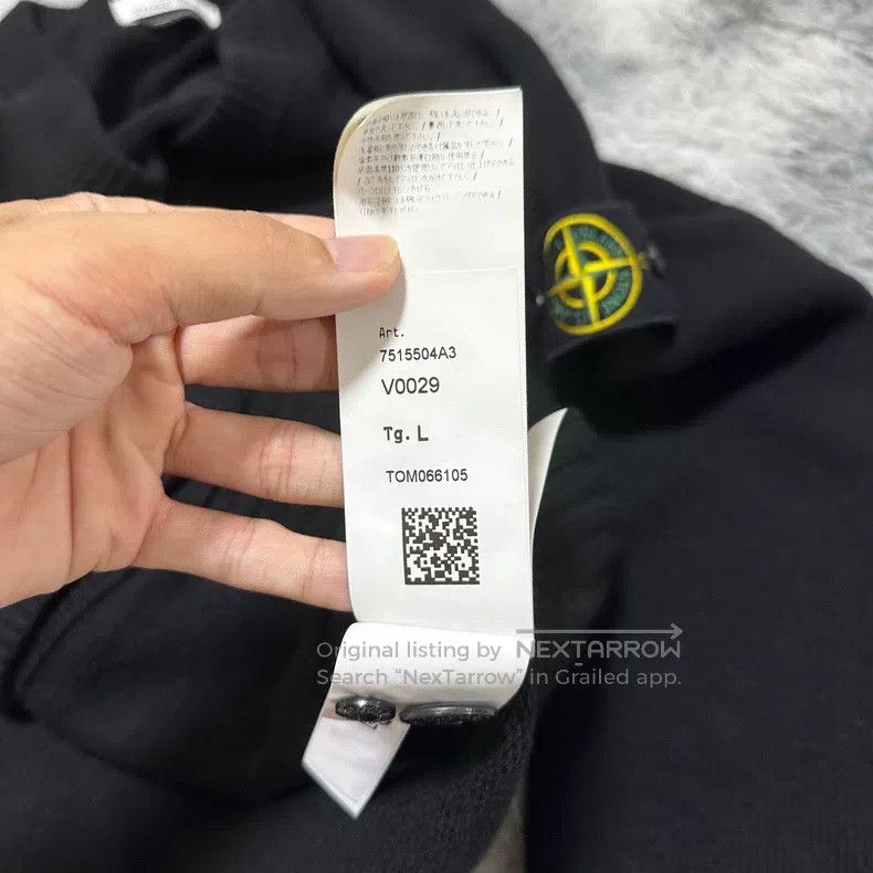 Stone Island Stone Island Wool V-Neck Knit Sweater Cardigan Black XL Si Size US L / EU 52-54 / 3 - 7 Thumbnail