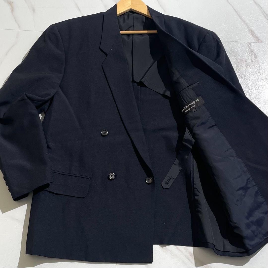 Comme des Garcons COMME des GARÇONS HOMME PLUS 90s Double-Breasted Jacket Dark Navy L Size US L / EU 52-54 / 3 - 1 Thumbnail
