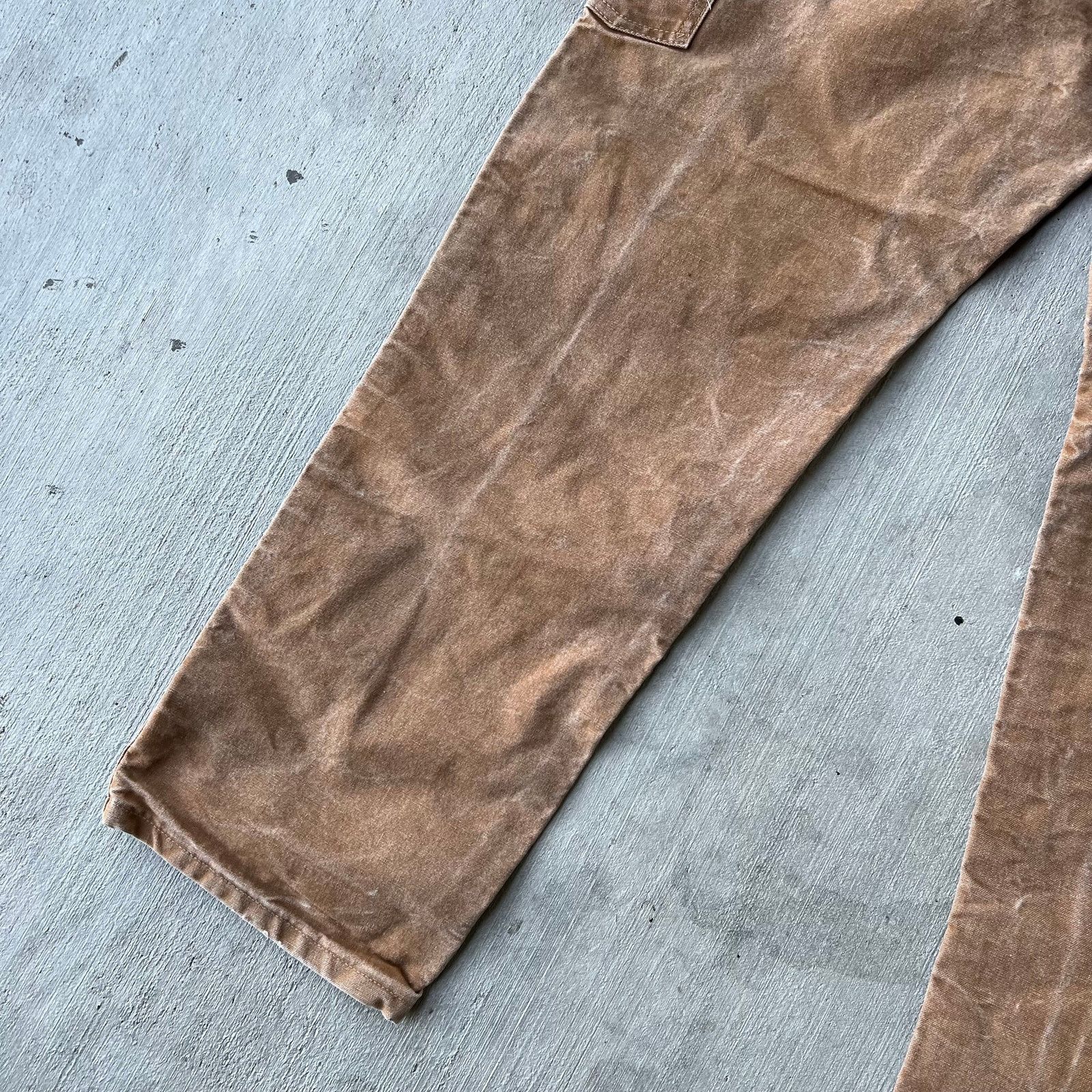 Carhartt × Vintage Vintage Y2K Carhartt brown double knee work carpenter pants Size US 34 / EU 50 - 9 Thumbnail