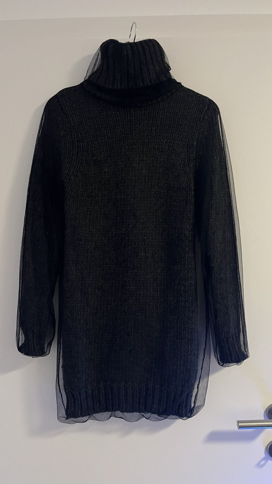 Dolce & Gabbana rare D&G grey Sweather covered in black tull Size S / US 4 / IT 40 - 6 Thumbnail