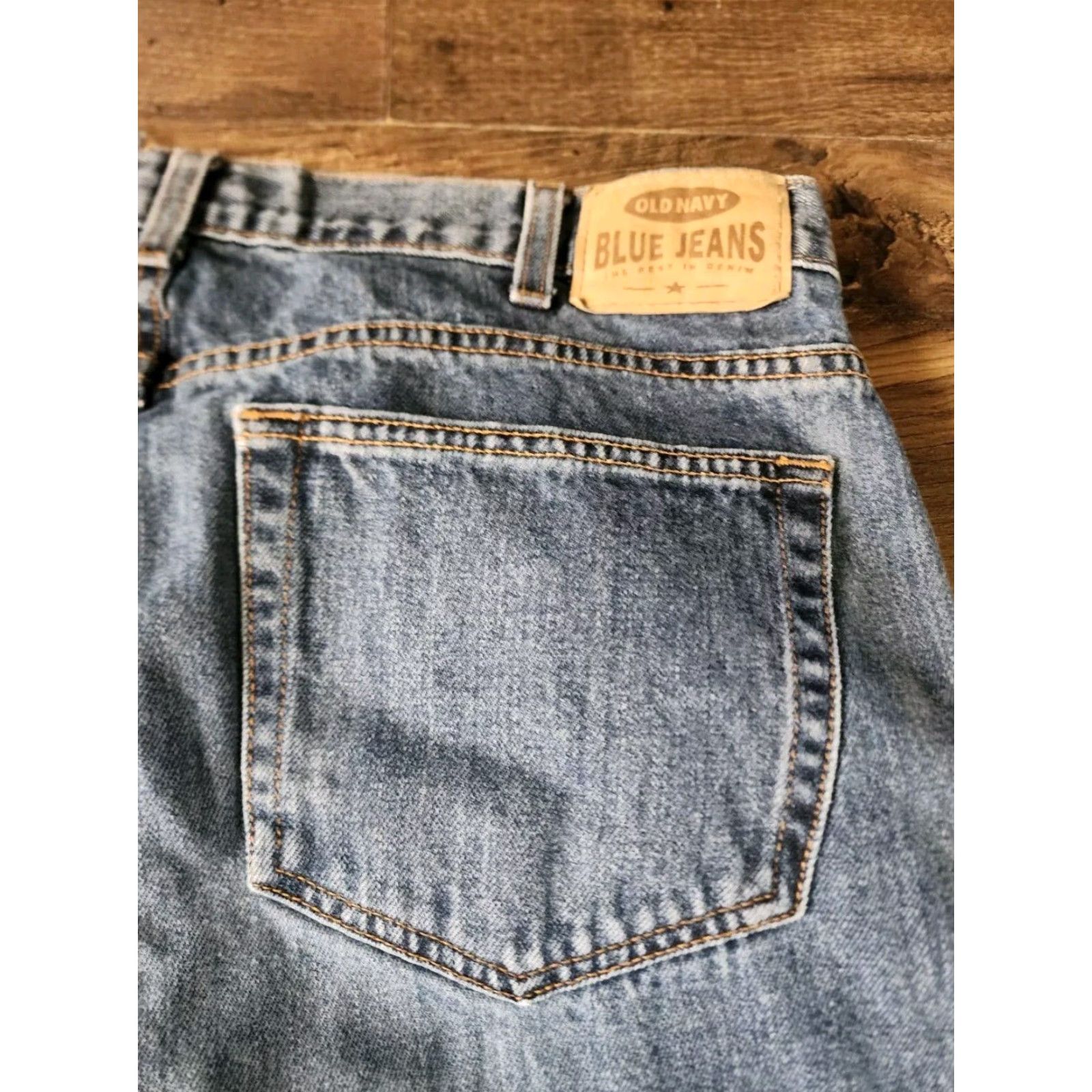 Old Navy VINTAGE Old Navy Relaxed Fit Jeans 38x34 Blue Distressed Y2K Style Mens Size US 38 / EU 54 - 4 Thumbnail