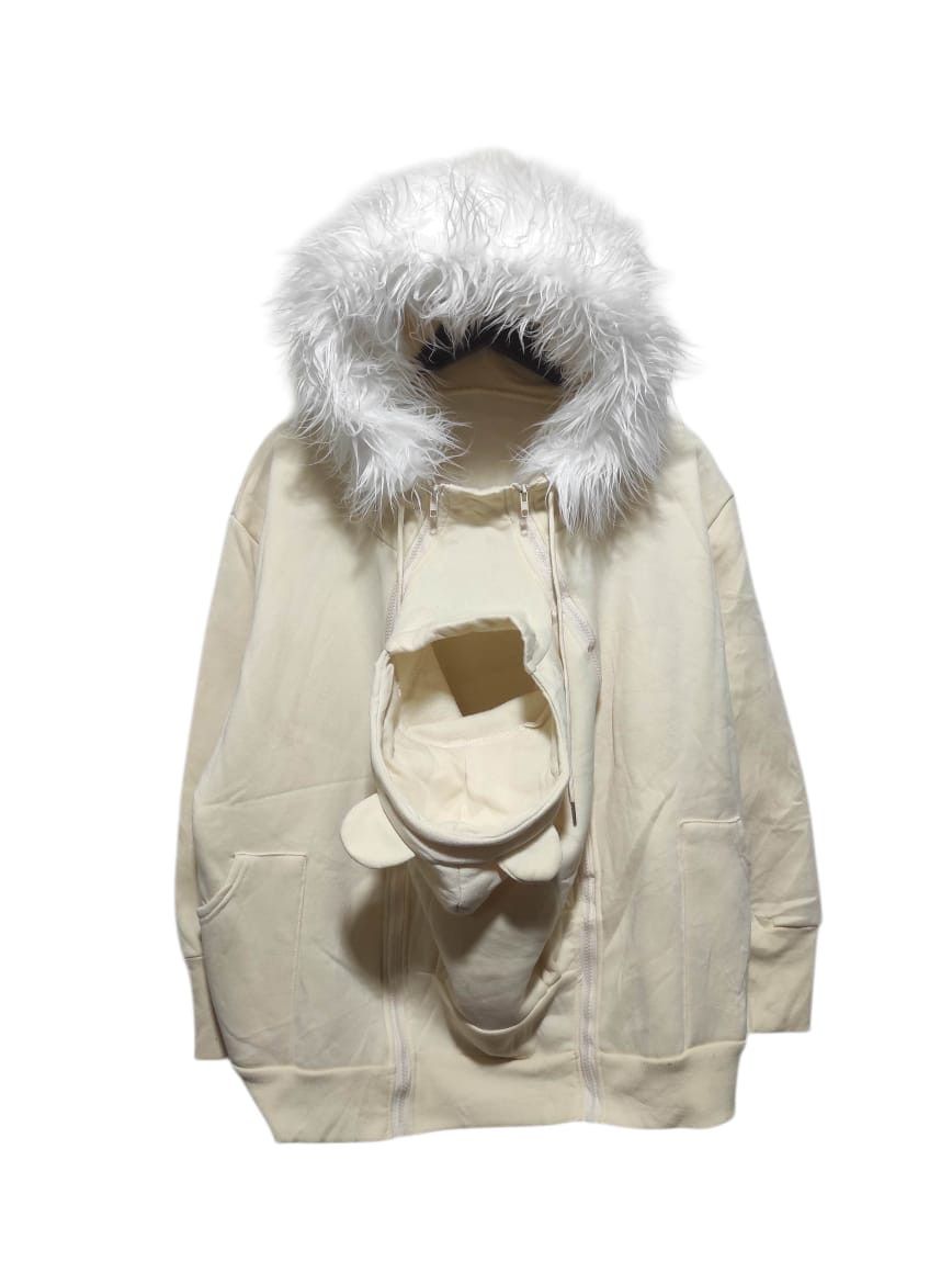 Two hoodie heads Zipper Fur Hoodie LGB IfSixWasNine style