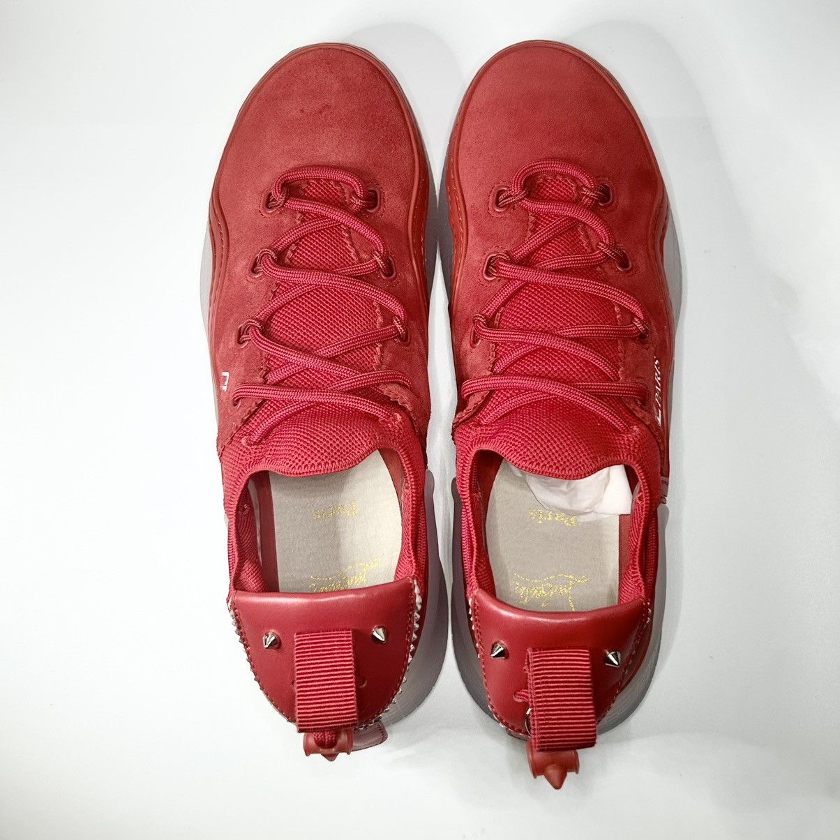 Christian Louboutin Christian Louboutin Arpoador Red Suede Sneakers Size 9 Size US 9 / EU 42 - 4 Thumbnail