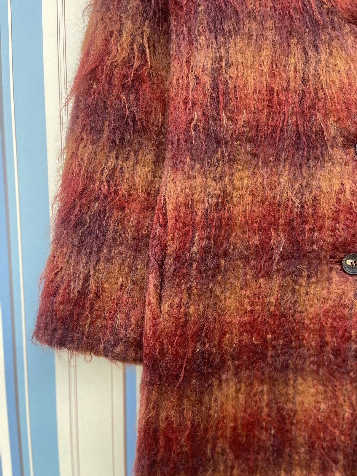 Marella Marella Made in Italy Mohair Wool Plaid Coat Size S / US 4 / IT 40 - 8 Thumbnail