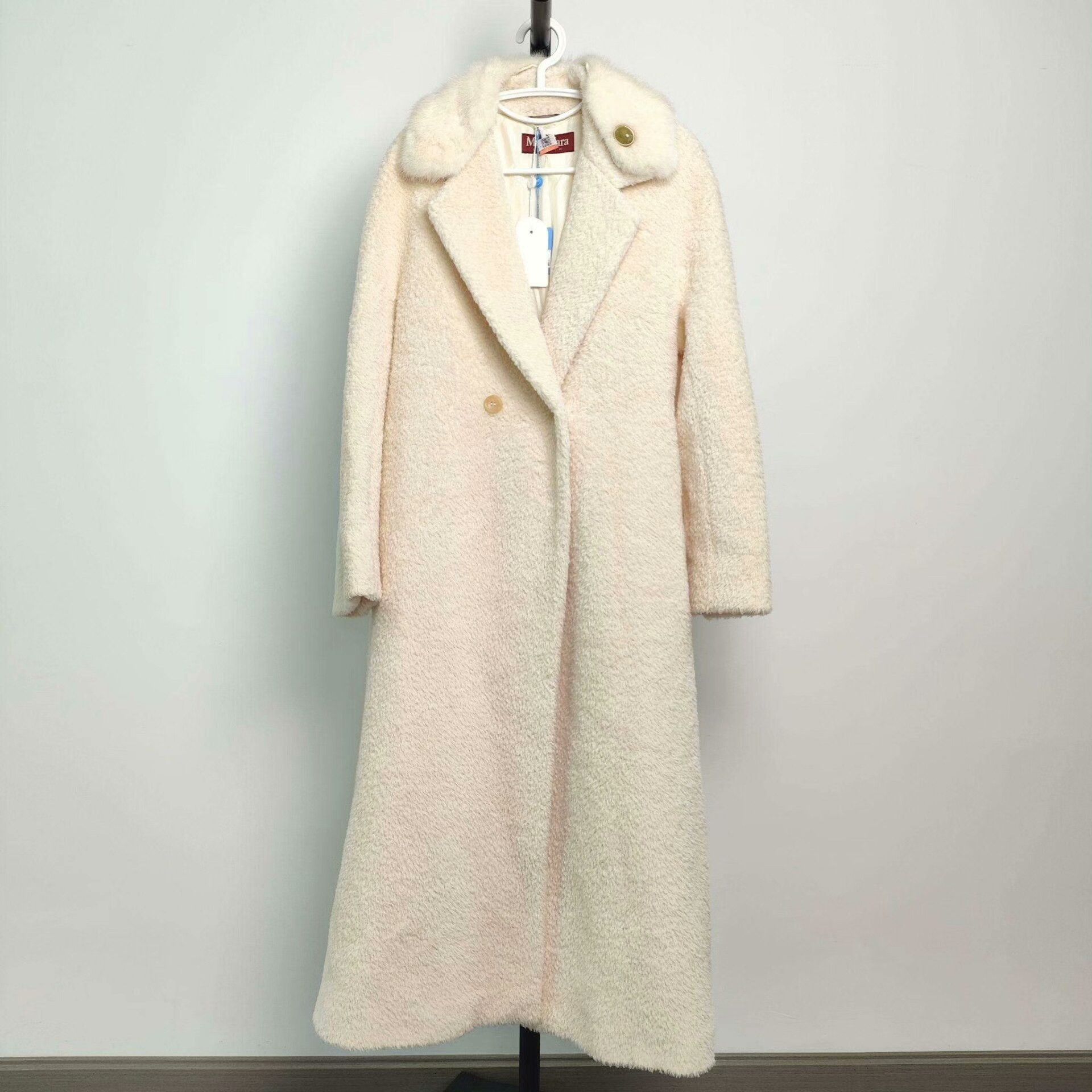MaxMara White Wool Coat