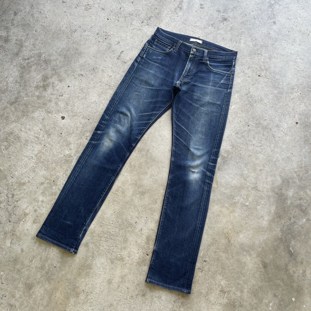 Japanese Brand × Jean W31 Vintage Japanese Faded Skinny Jeans Denim Pants Size US 31 - 2 Thumbnail