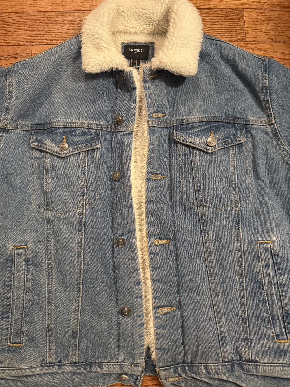 21 Men Forever 21 Men Denim Jacket Size US L / EU 52-54 / 3 - 2 Thumbnail