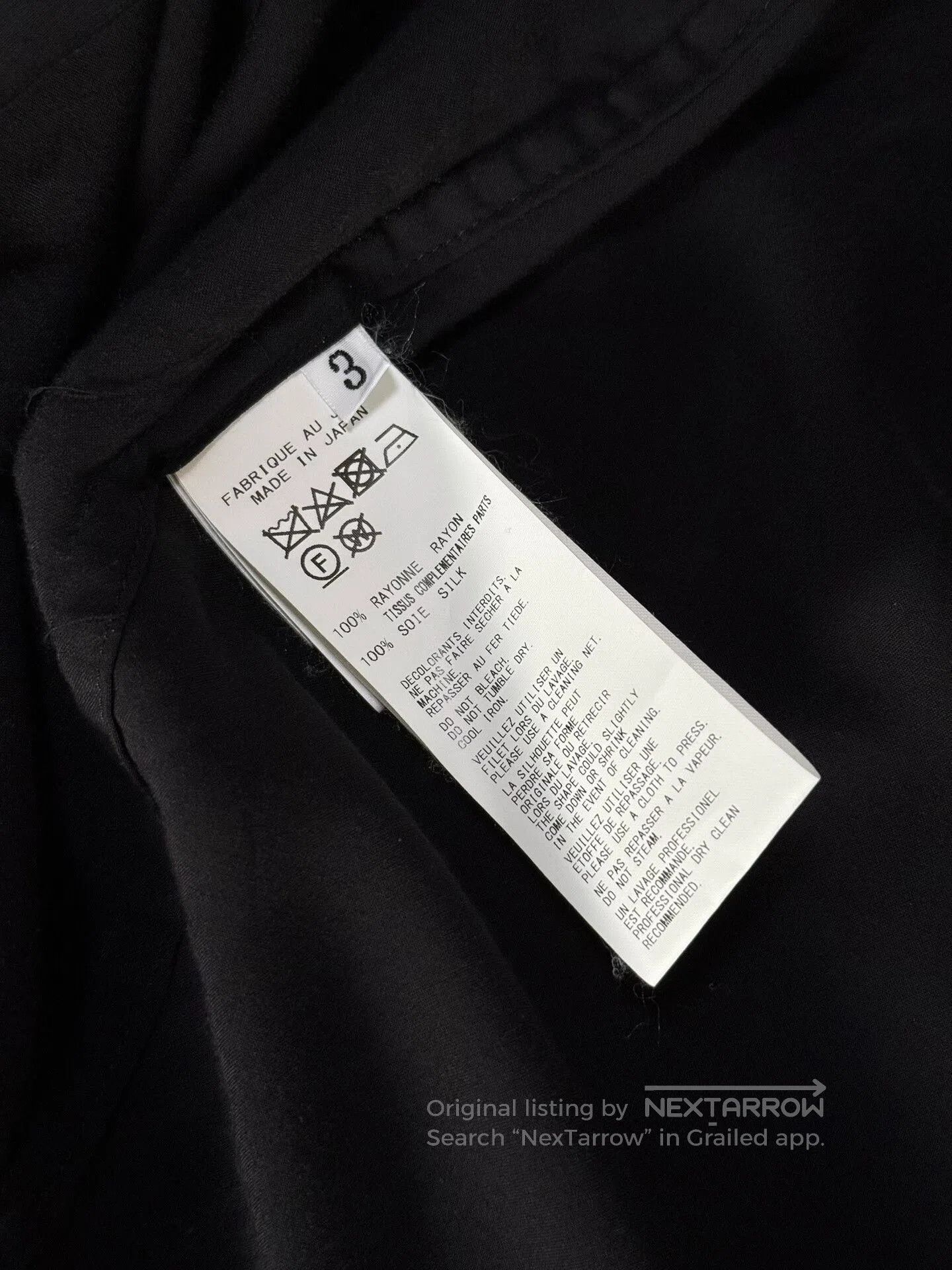 Yohji Yamamoto Yohji Yamamoto Black Scandal Silk Shirt. Size L / US 10 / IT 46 - 9 Thumbnail