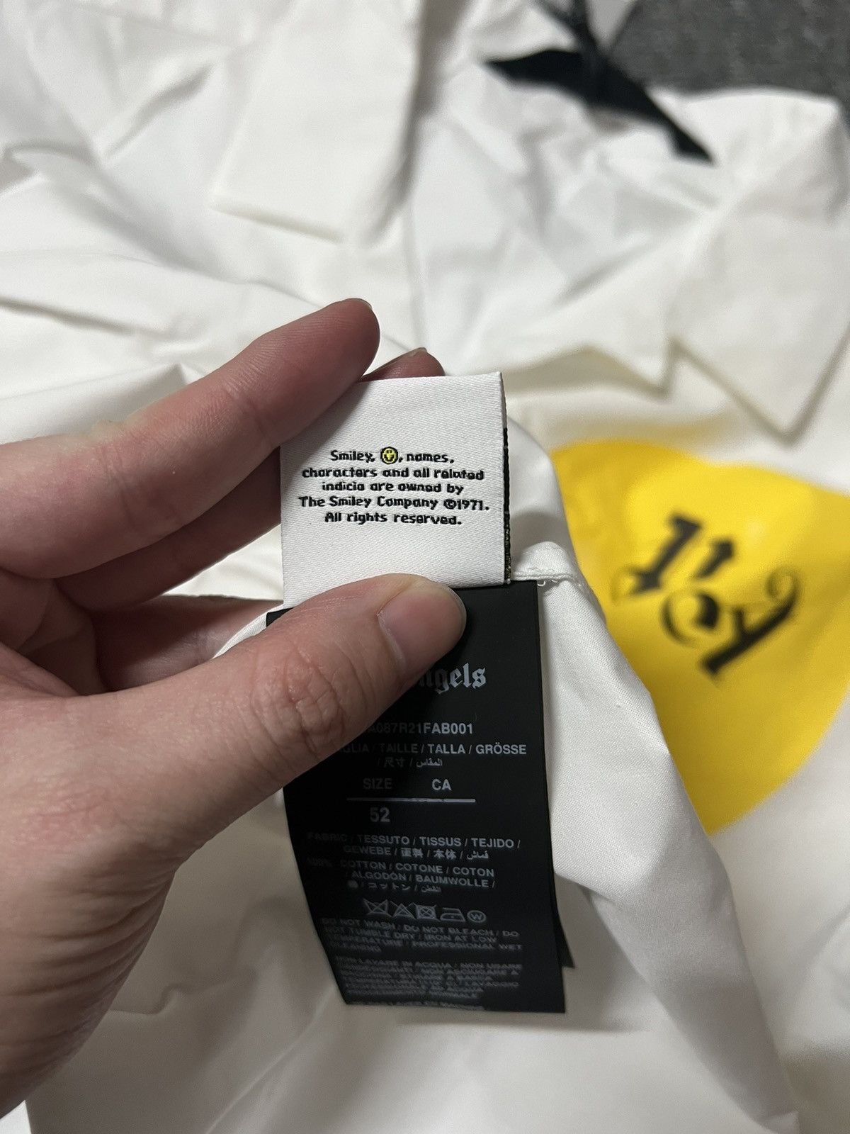 Palm Angels 「retail💲970」Brand new palm angels x smiley shirt size 52 Size US XL / EU 56 / 4 - 11 Thumbnail