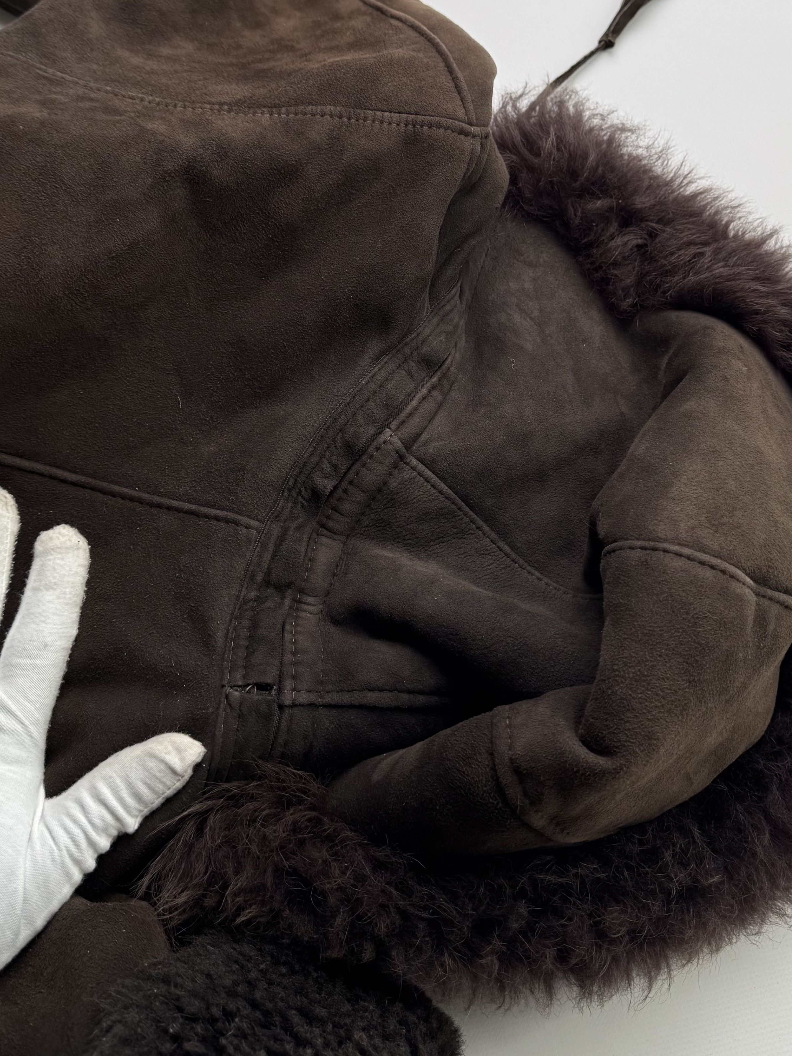 Vintage Vintage Real Sheepskin Hooded Coat B524(V22)E2 Size M / US 6-8 / IT 42-44 - 18 Thumbnail