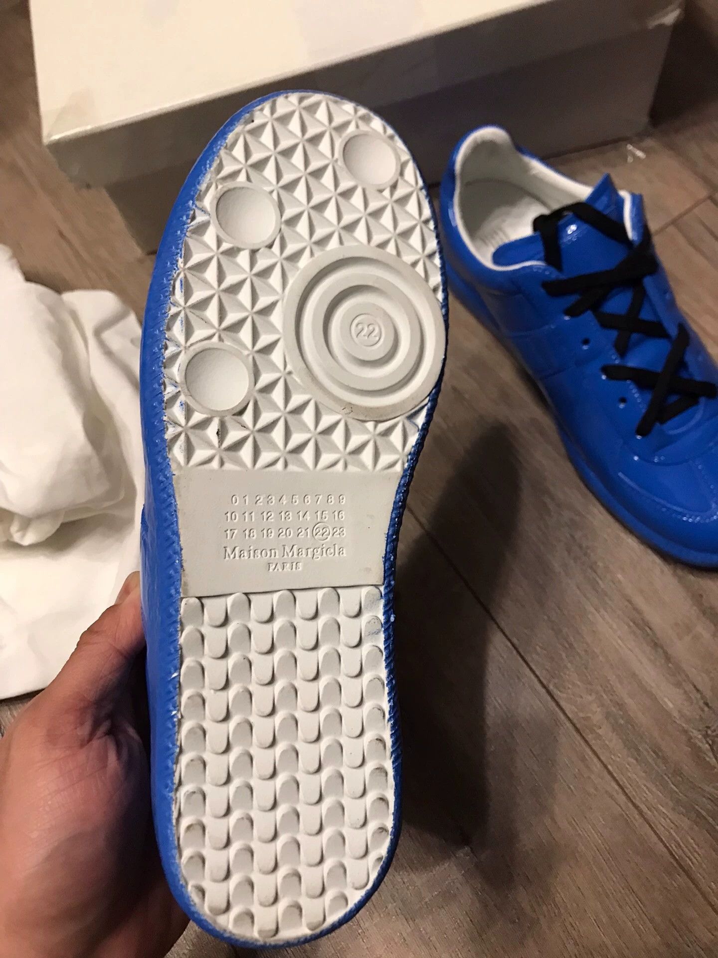 Maison Margiela Maison Margiela Classic German Trainer Electric Blue Size 37 Size US 6.5 / IT 36.5 - 5 Thumbnail