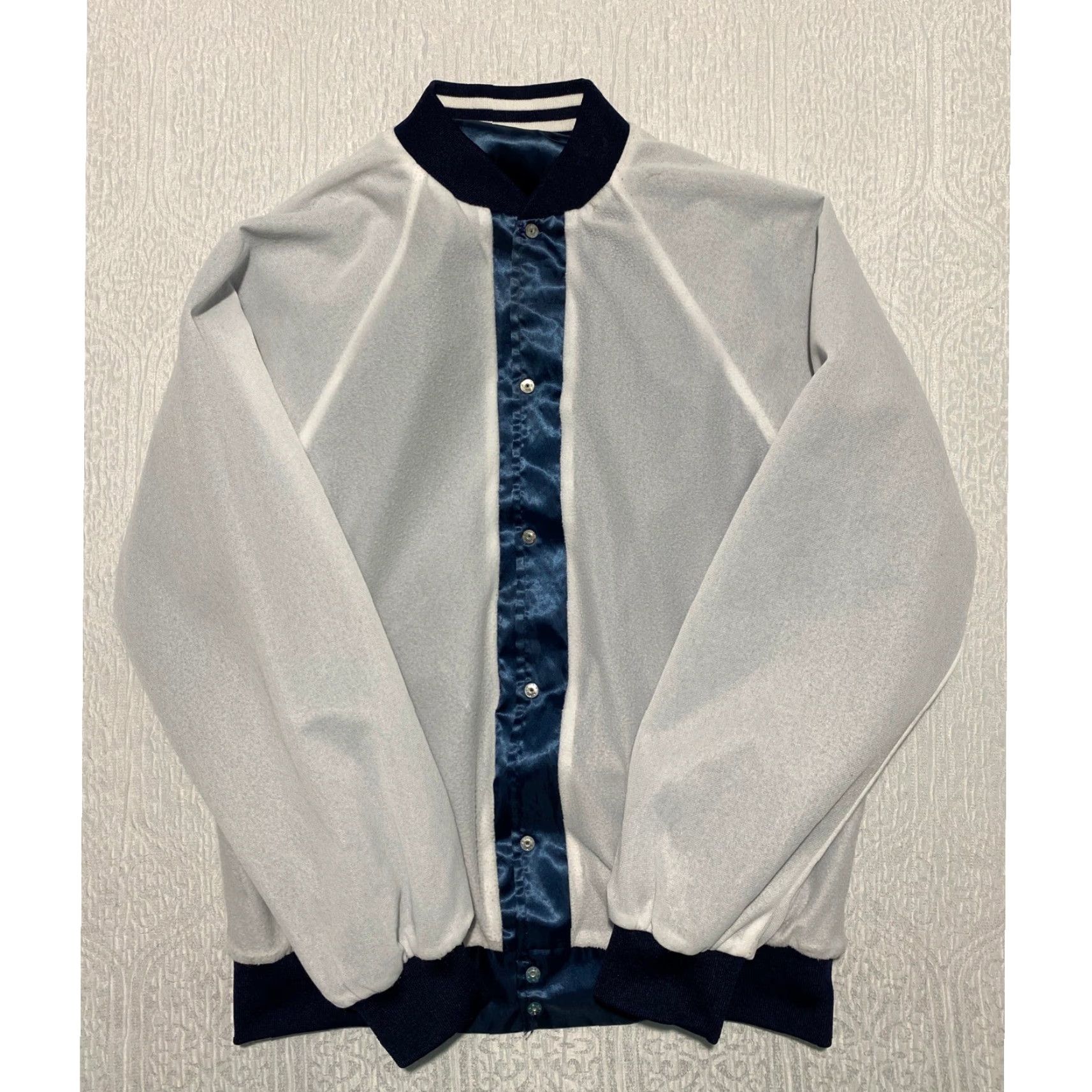 Vintage VINTAGE Cardinal Jacket Main Selling Point: Satin Bomber Navy Blue USA 1996 Softball Baseball Mt Prospect Park District Mens L Size US L / EU 52-54 / 3 - 6 Thumbnail