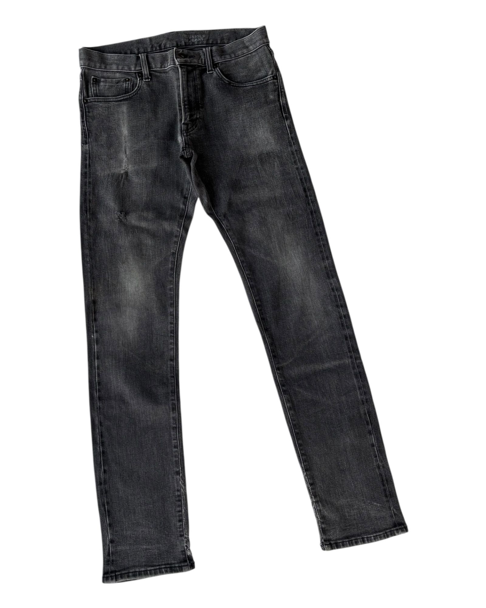 Undercover × Uniqlo Vintage Uniqlo Black Faded Selvedge Jeans Size US 31 - 3 Thumbnail