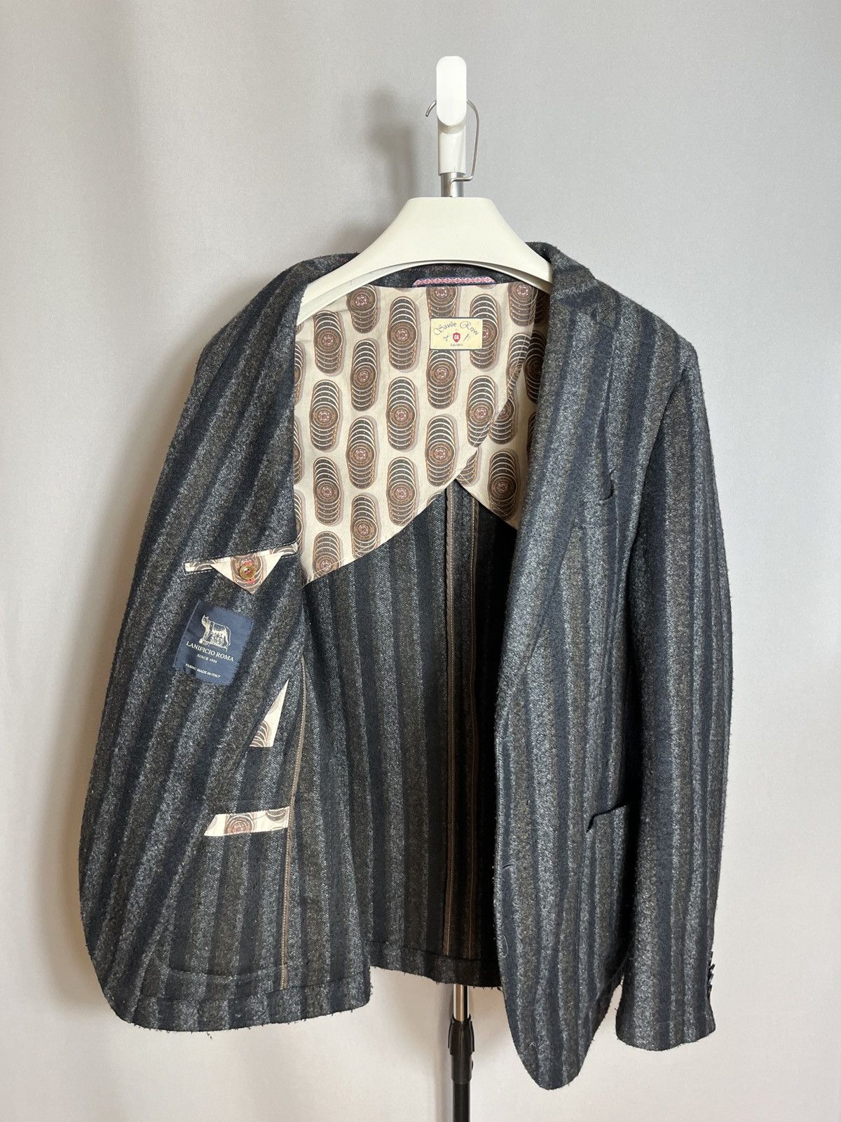 Designer × Savile Row Savile Row Club of Gents Sakko Lanificio Roma Slim Jacket Size 44R - 10 Thumbnail
