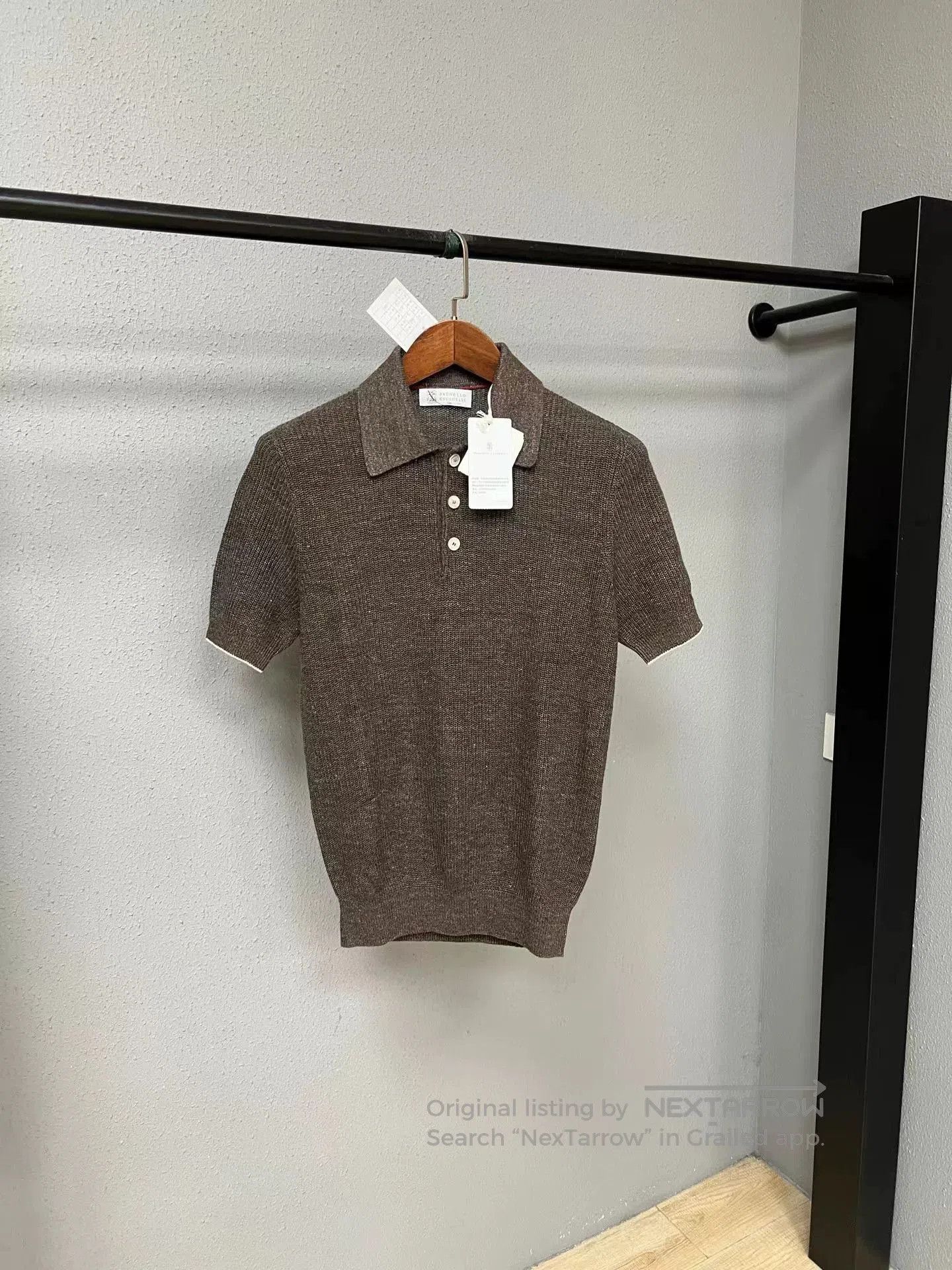 Brunello Cucinelli Brunello Cucinelli Short-Sleeve Knit Polo. Size US M / EU 48-50 / 2 - 1 Thumbnail